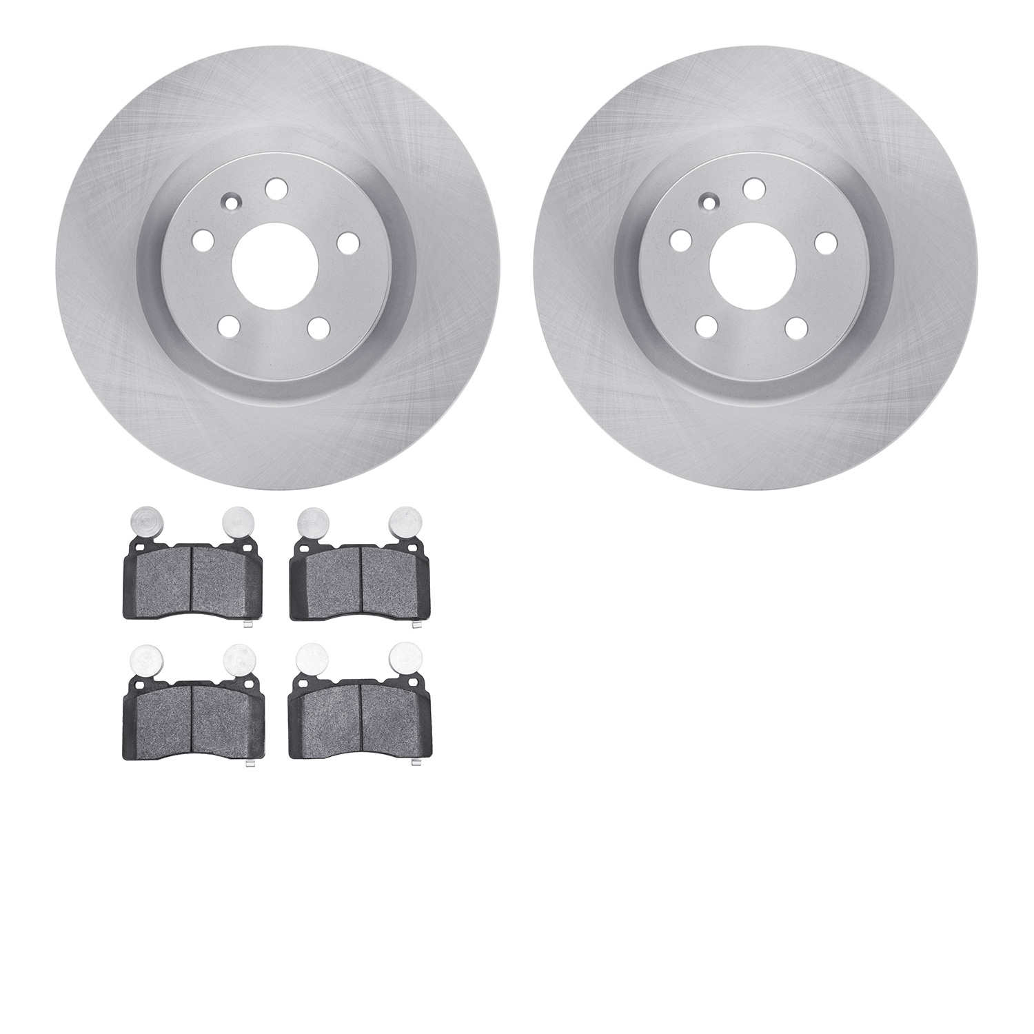 6302-45030 Brake Rotors with 3000-Series Ceramic Brake Pads Kit, 2010-2015 GM, Position: Front