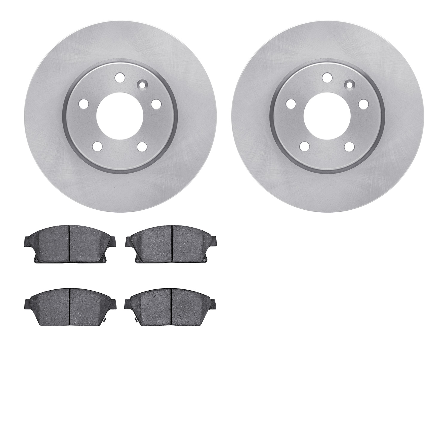 6302-46054 Brake Rotors with 3000-Series Ceramic Brake Pads Kit, 2013-2019 GM, Position: Front