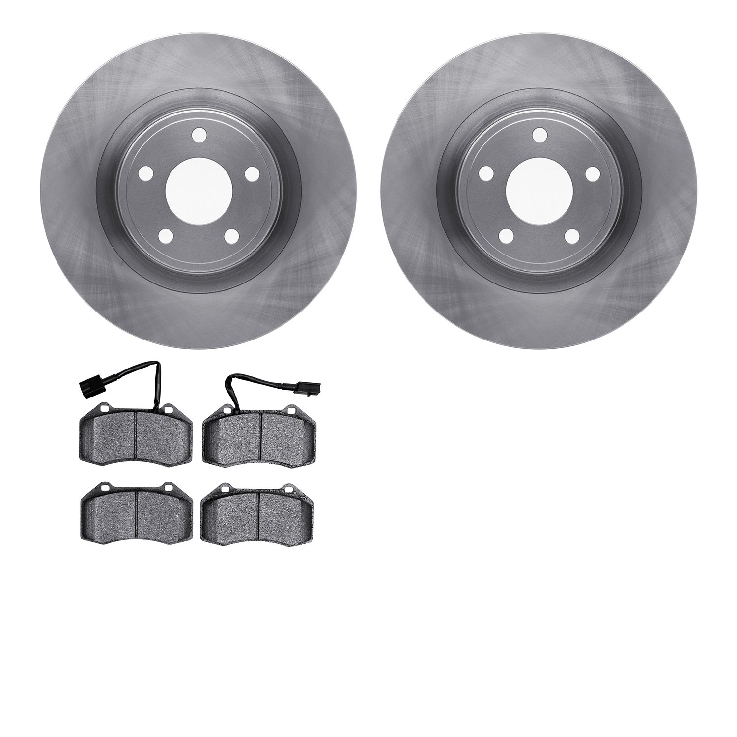 6302-47062 Brake Rotors with 3000-Series Ceramic Brake Pads Kit, 2007-2010 GM, Position: Front