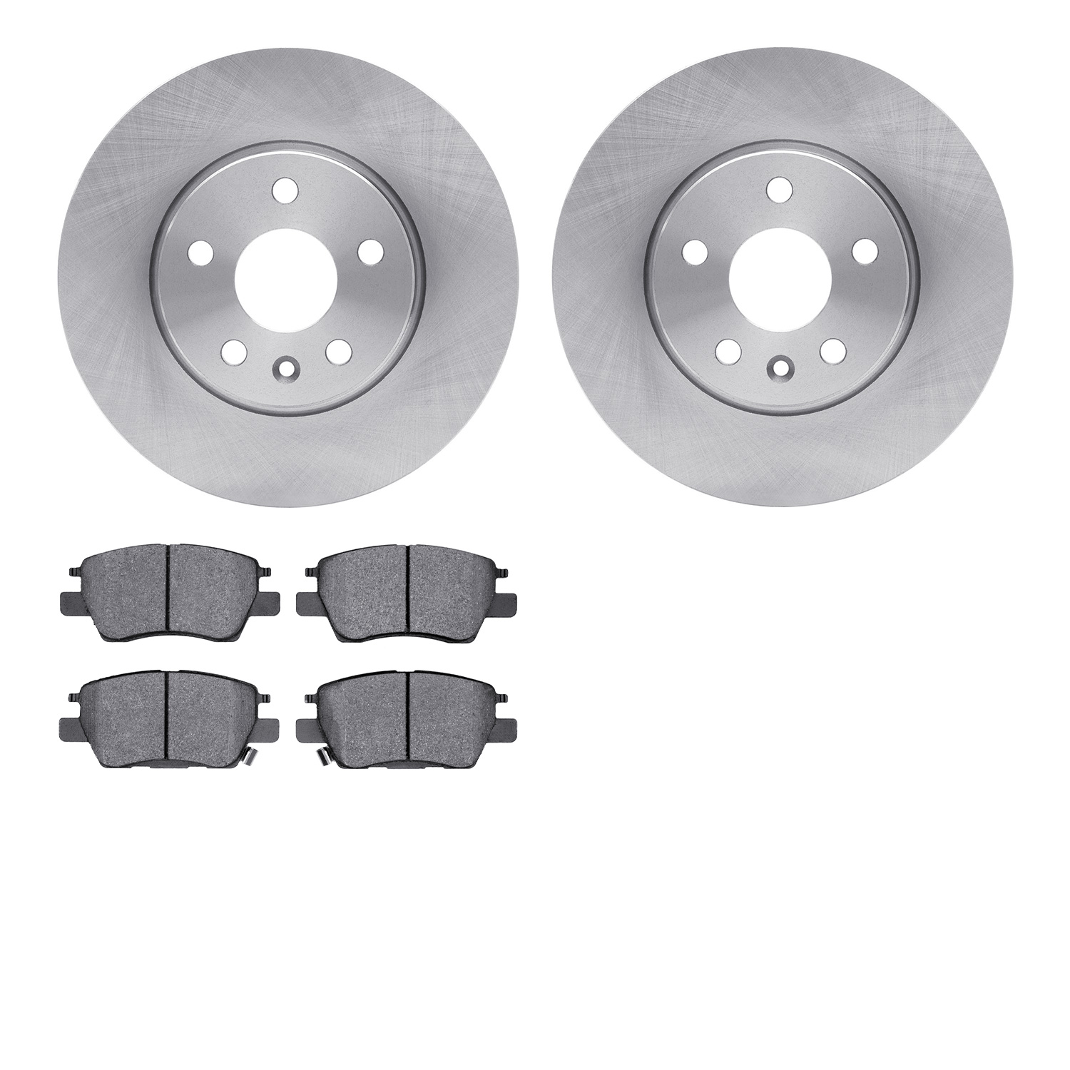 6302-47072 Brake Rotors with 3000-Series Ceramic Brake Pads Kit, Fits Select GM, Position: Front