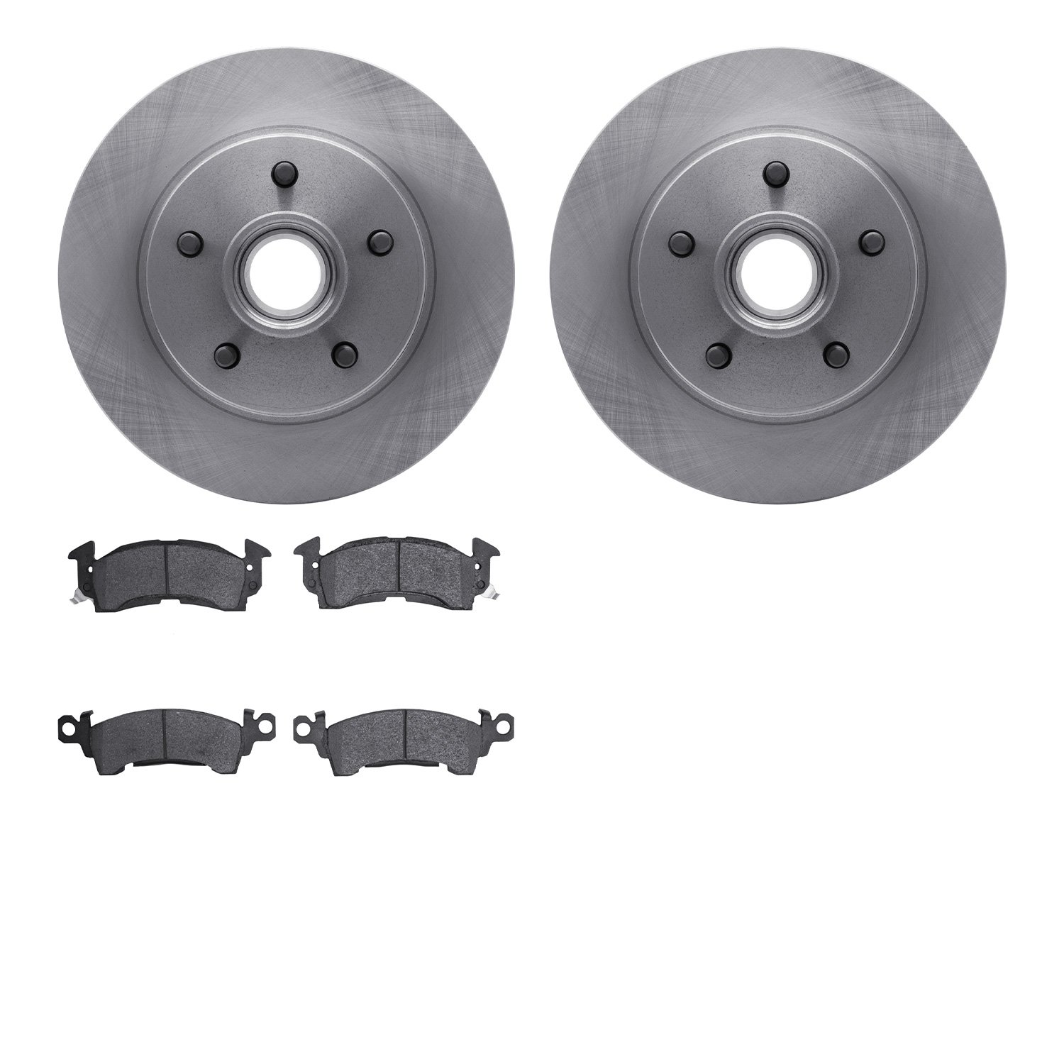 6302-48006 Brake Rotors with 3000-Series Ceramic Brake Pads Kit, 1993-1995 GM, Position: Front