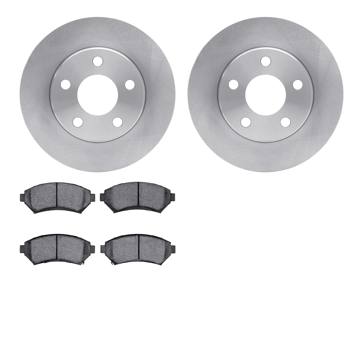 6302-52010 Brake Rotors with 3000-Series Ceramic Brake Pads Kit, 1997-2005 GM, Position: Front