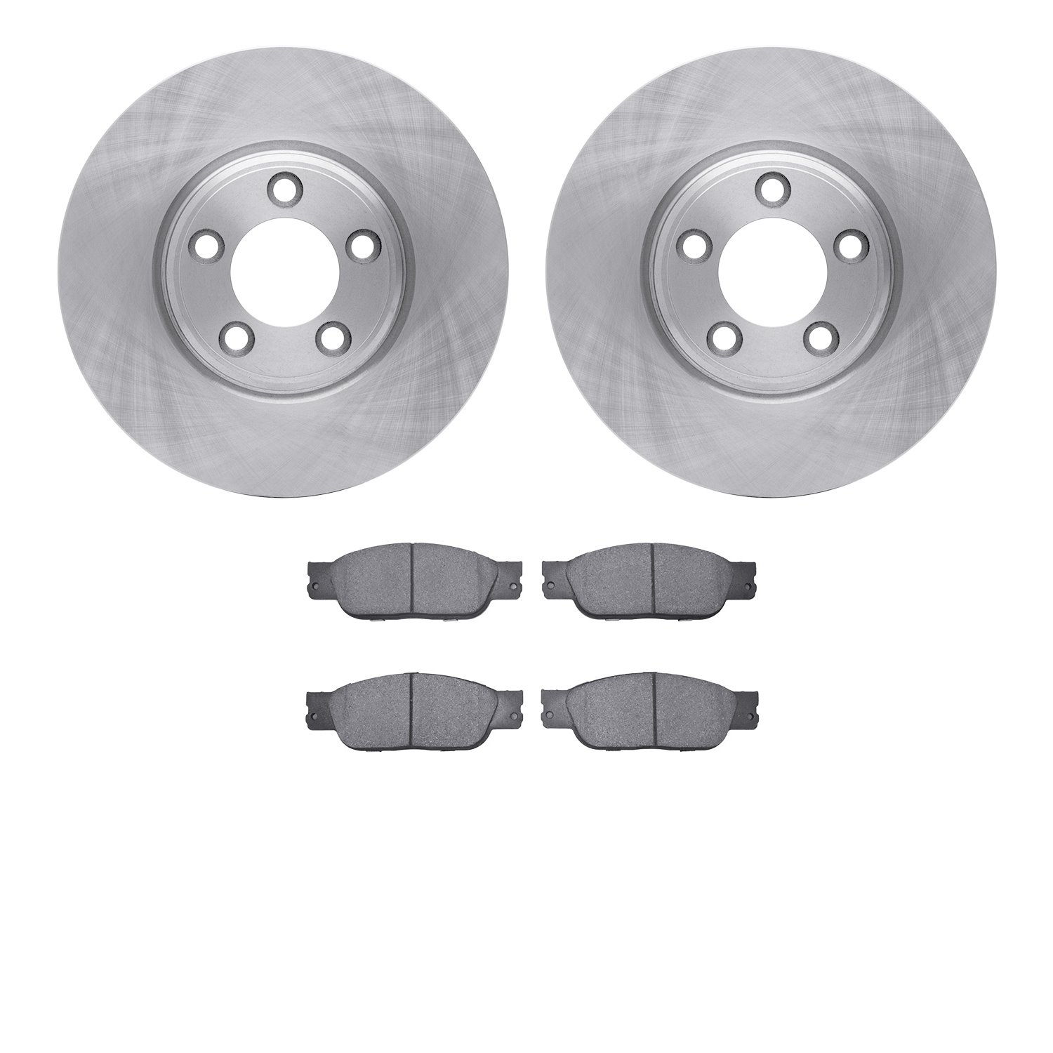 6302-54011 Brake Rotors with 3000-Series Ceramic Brake Pads Kit, 2003-2005 Jaguar, Position: Front