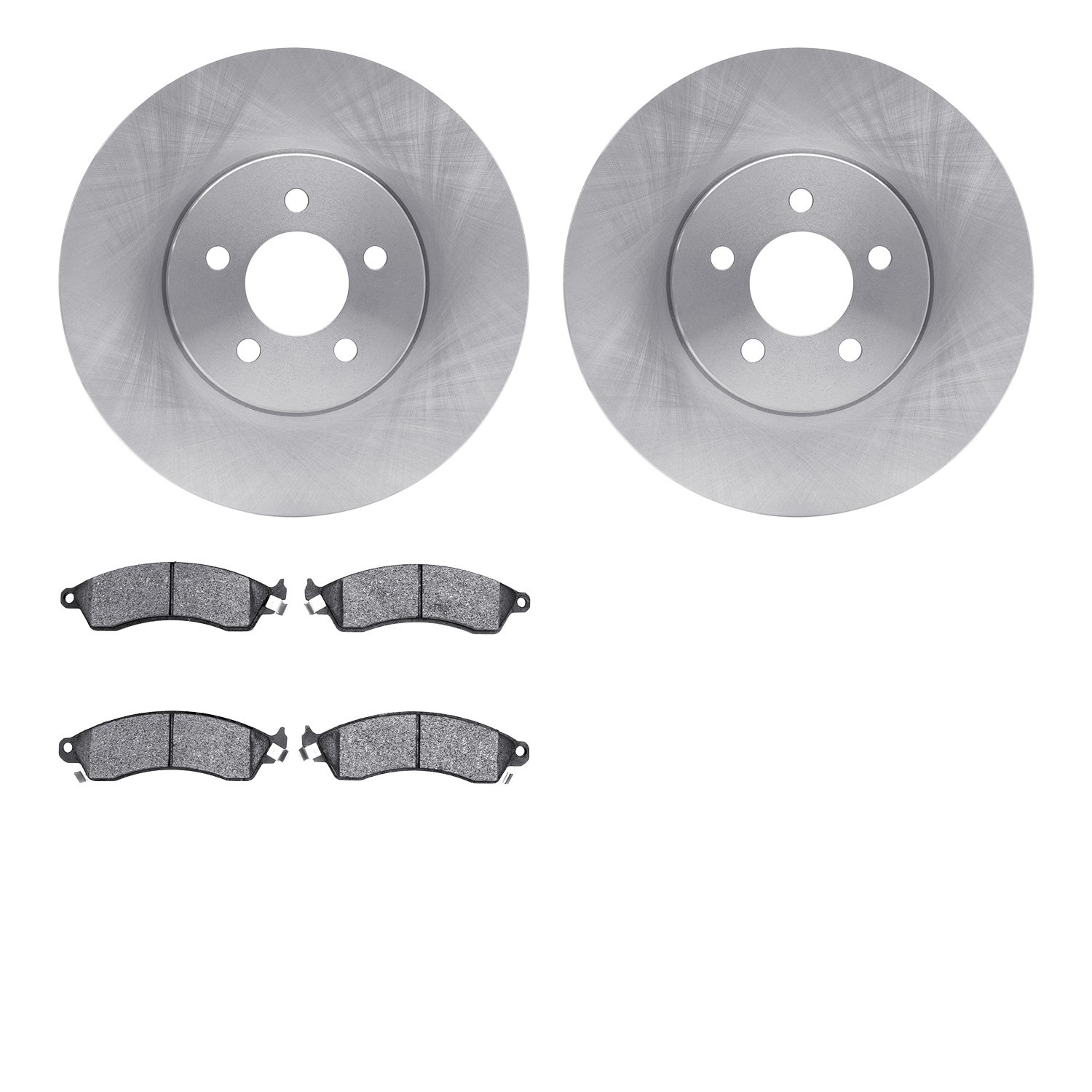 6302-54064 Brake Rotors with 3000-Series Ceramic Brake Pads Kit, 1994-2004 Ford/Lincoln/Mercury/Mazda, Position: Front