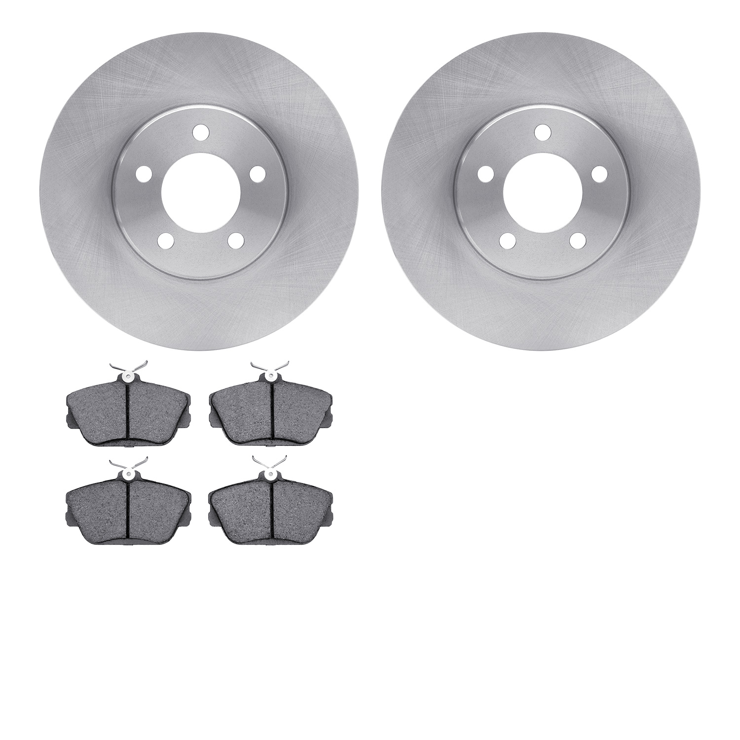 6302-54081 Brake Rotors with 3000-Series Ceramic Brake Pads Kit, 1993-2007 Ford/Lincoln/Mercury/Mazda, Position: Front