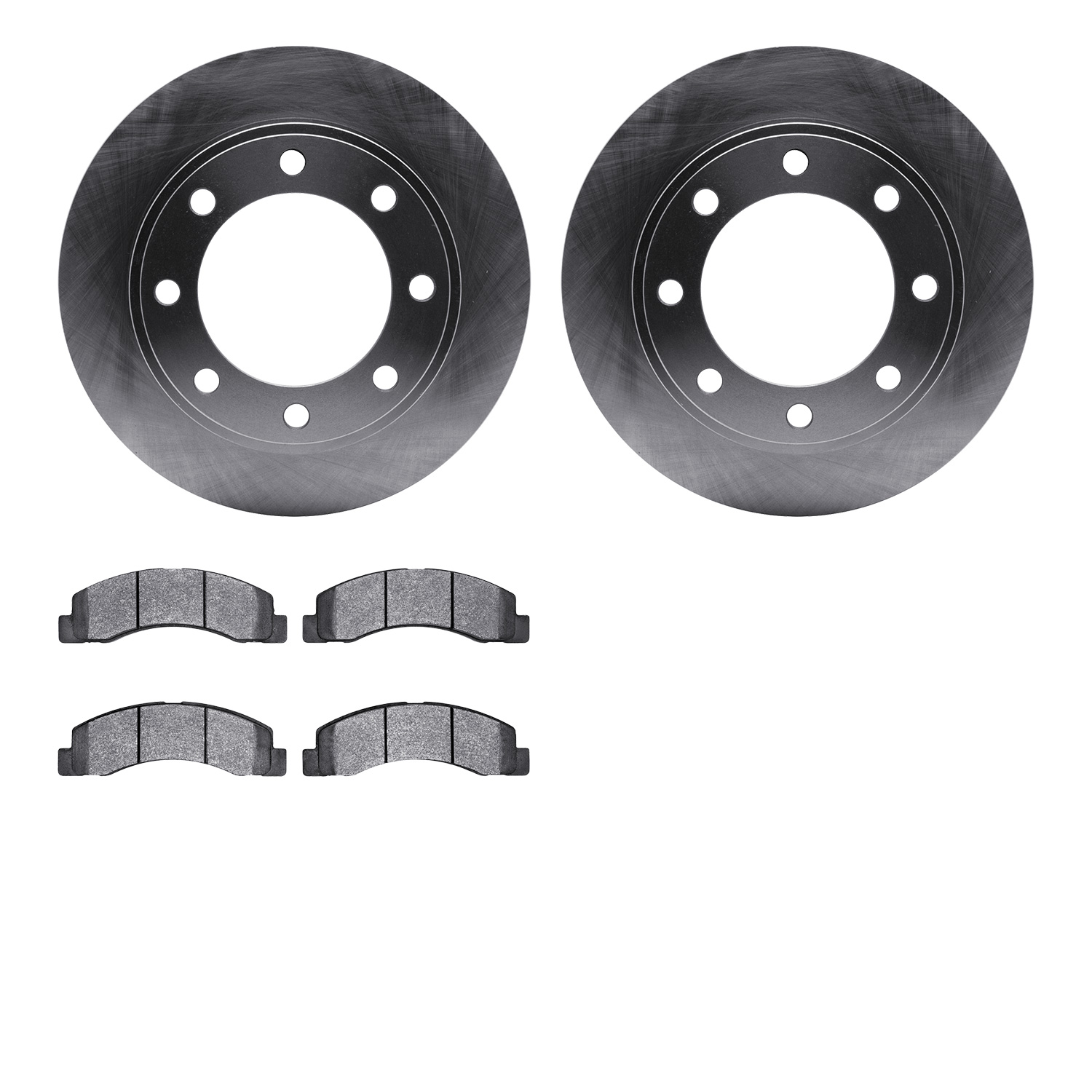 6302-54123 Brake Rotors with 3000-Series Ceramic Brake Pads Kit, 1999-1999 Ford/Lincoln/Mercury/Mazda, Position: Front