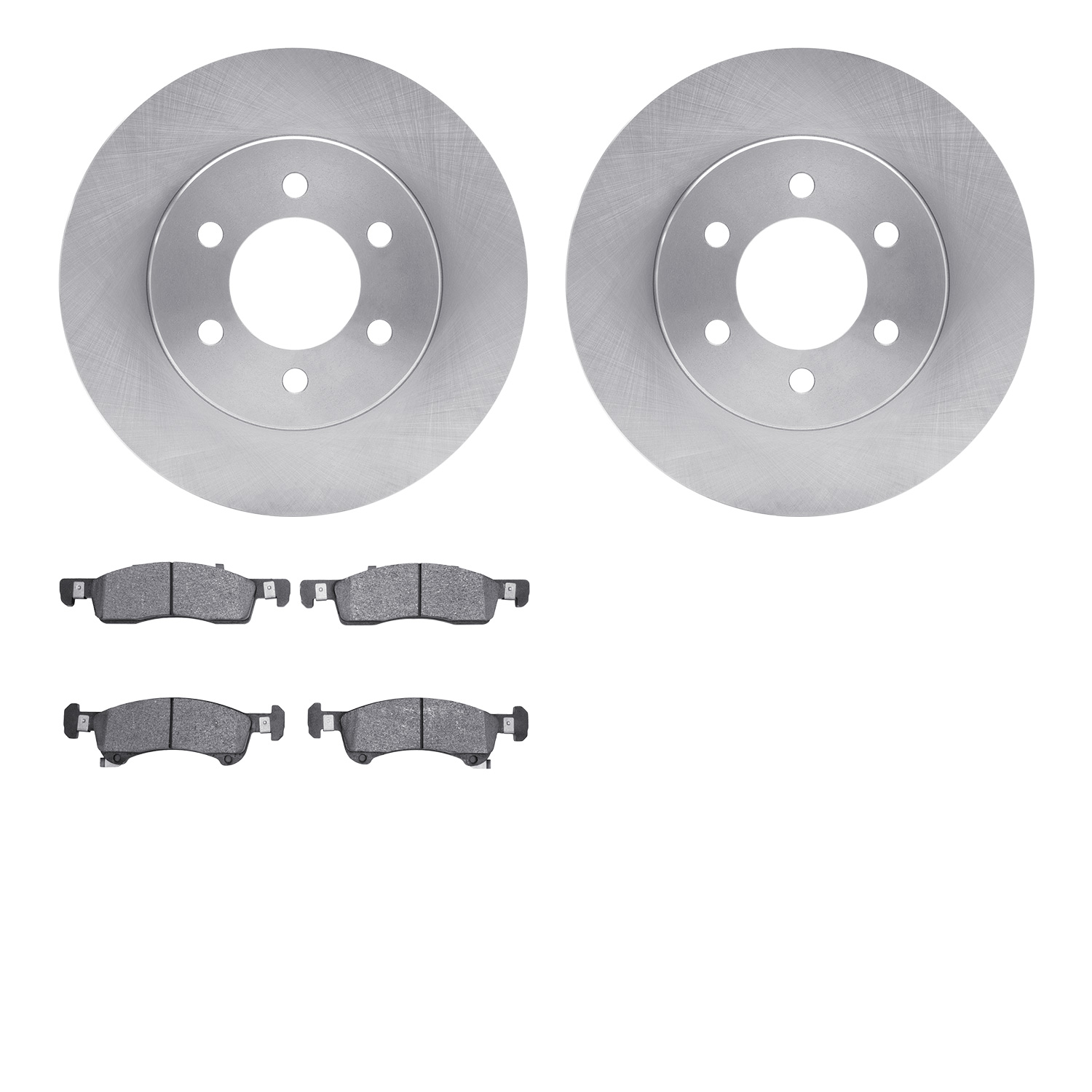 6302-54148 Brake Rotors with 3000-Series Ceramic Brake Pads Kit, 2002-2006 Ford/Lincoln/Mercury/Mazda, Position: Front