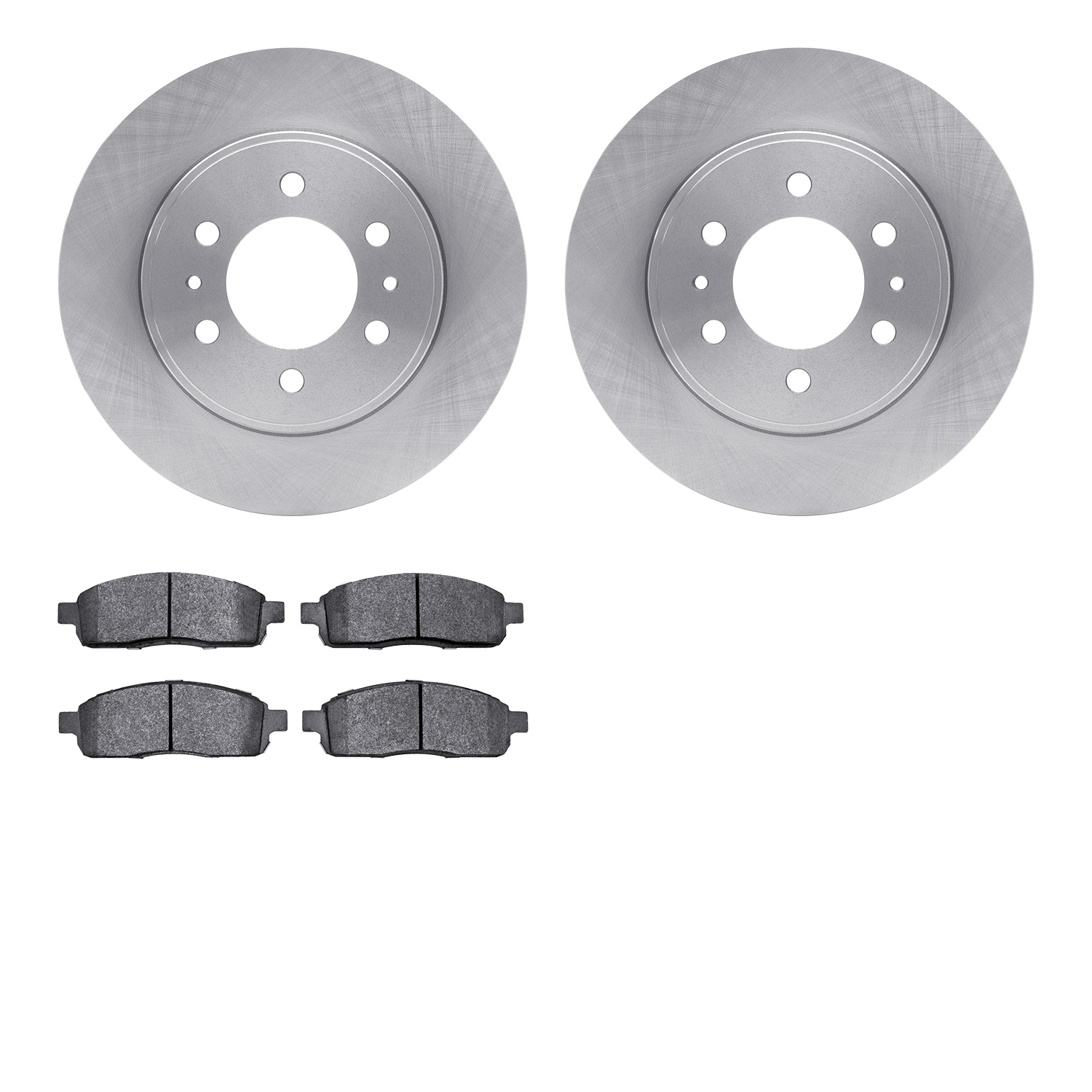6302-54160 Brake Rotors with 3000-Series Ceramic Brake Pads Kit, 2009-2009 Ford/Lincoln/Mercury/Mazda, Position: Front