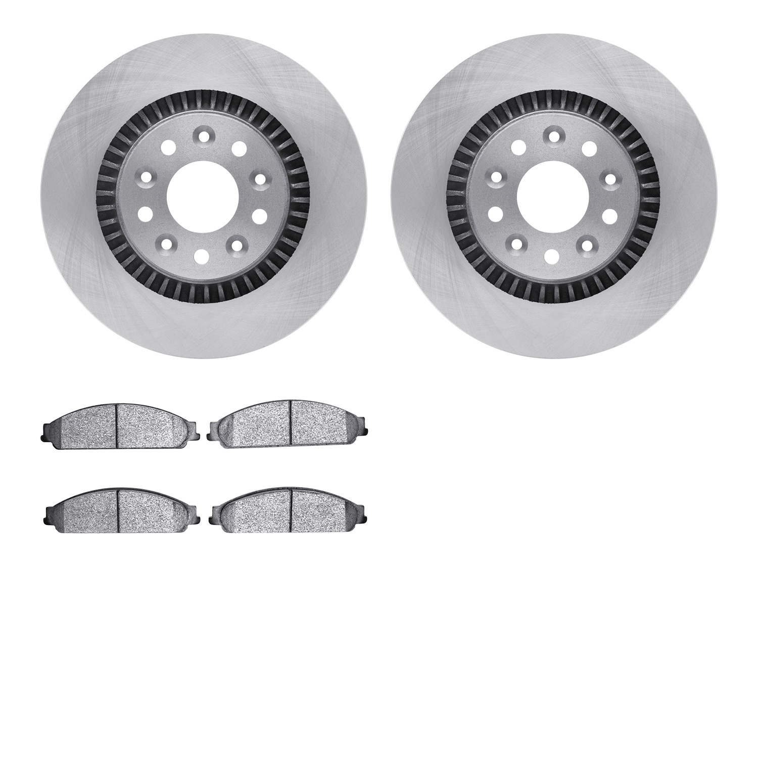 6302-54176 Brake Rotors with 3000-Series Ceramic Brake Pads Kit, 2005-2009 Ford/Lincoln/Mercury/Mazda, Position: Front