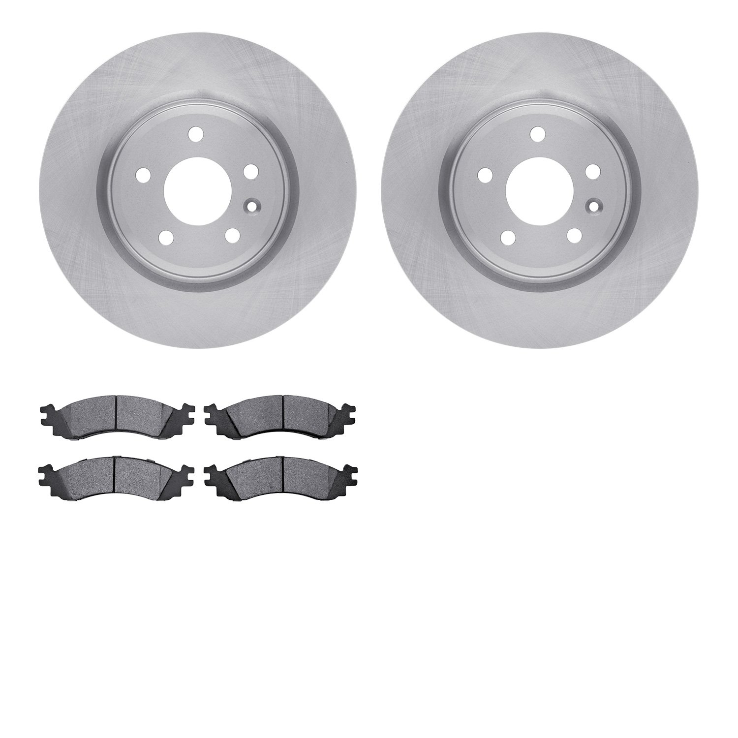 6302-54184 Brake Rotors with 3000-Series Ceramic Brake Pads Kit, 2011-2012 Ford/Lincoln/Mercury/Mazda, Position: Front