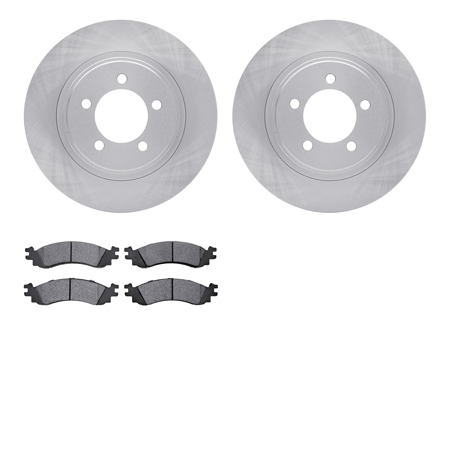 6302-54185 Brake Rotors with 3000-Series Ceramic Brake Pads Kit, 2006-2010 Ford/Lincoln/Mercury/Mazda, Position: Front