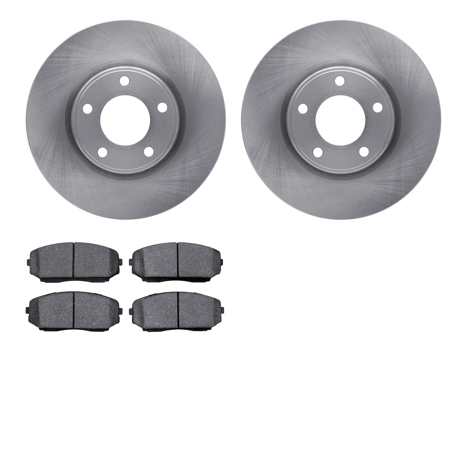 6302-54190 Brake Rotors with 3000-Series Ceramic Brake Pads Kit, 2007-2008 Ford/Lincoln/Mercury/Mazda, Position: Front