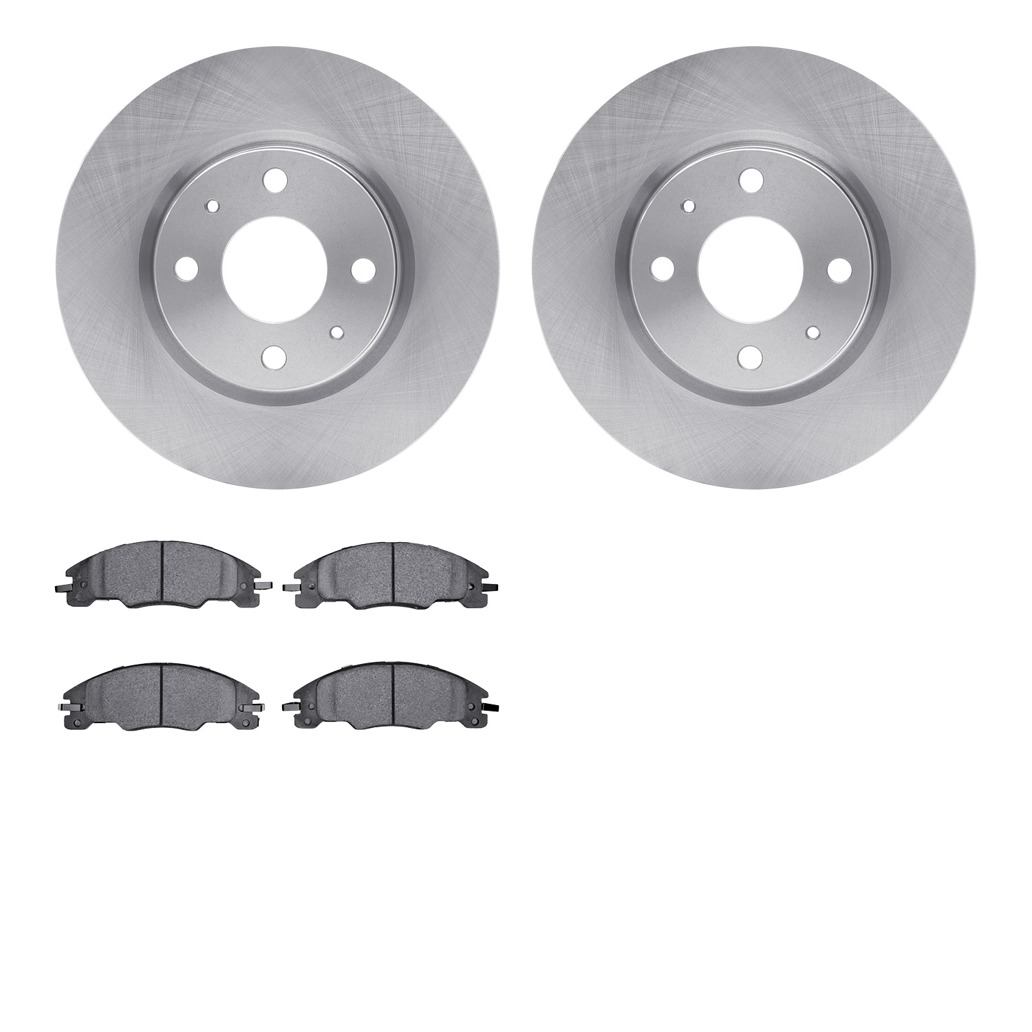 6302-54194 Brake Rotors with 3000-Series Ceramic Brake Pads Kit, 2008-2011 Ford/Lincoln/Mercury/Mazda, Position: Front