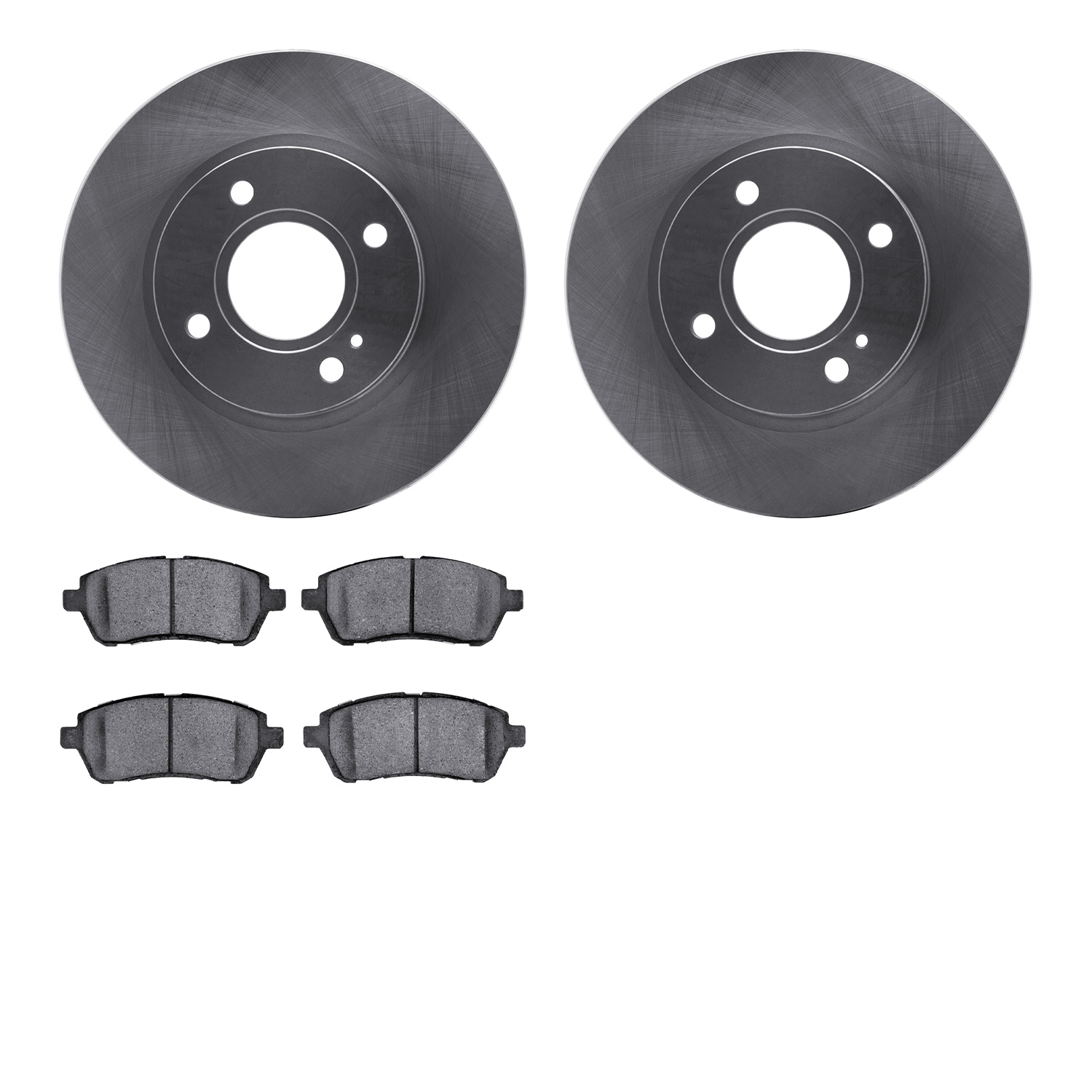 6302-54198 Brake Rotors with 3000-Series Ceramic Brake Pads Kit, 2011-2019 Ford/Lincoln/Mercury/Mazda, Position: Front