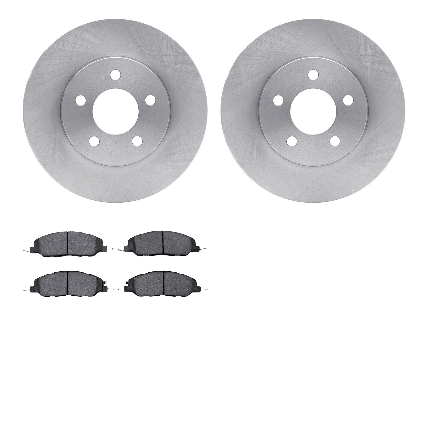 6302-54199 Brake Rotors with 3000-Series Ceramic Brake Pads Kit, 2005-2010 Ford/Lincoln/Mercury/Mazda, Position: Front