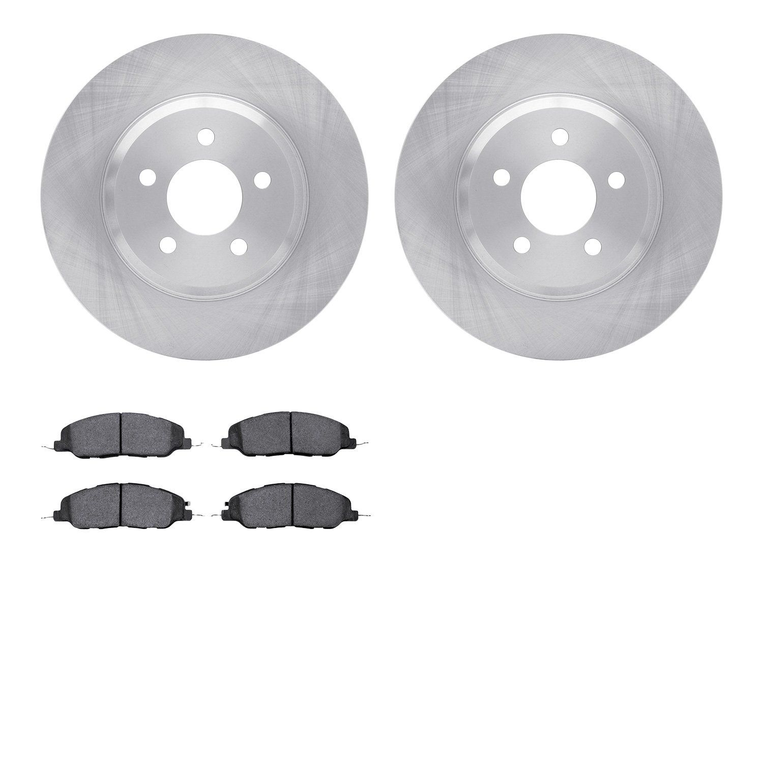 6302-54200 Brake Rotors with 3000-Series Ceramic Brake Pads Kit, 2005-2014 Ford/Lincoln/Mercury/Mazda, Position: Front