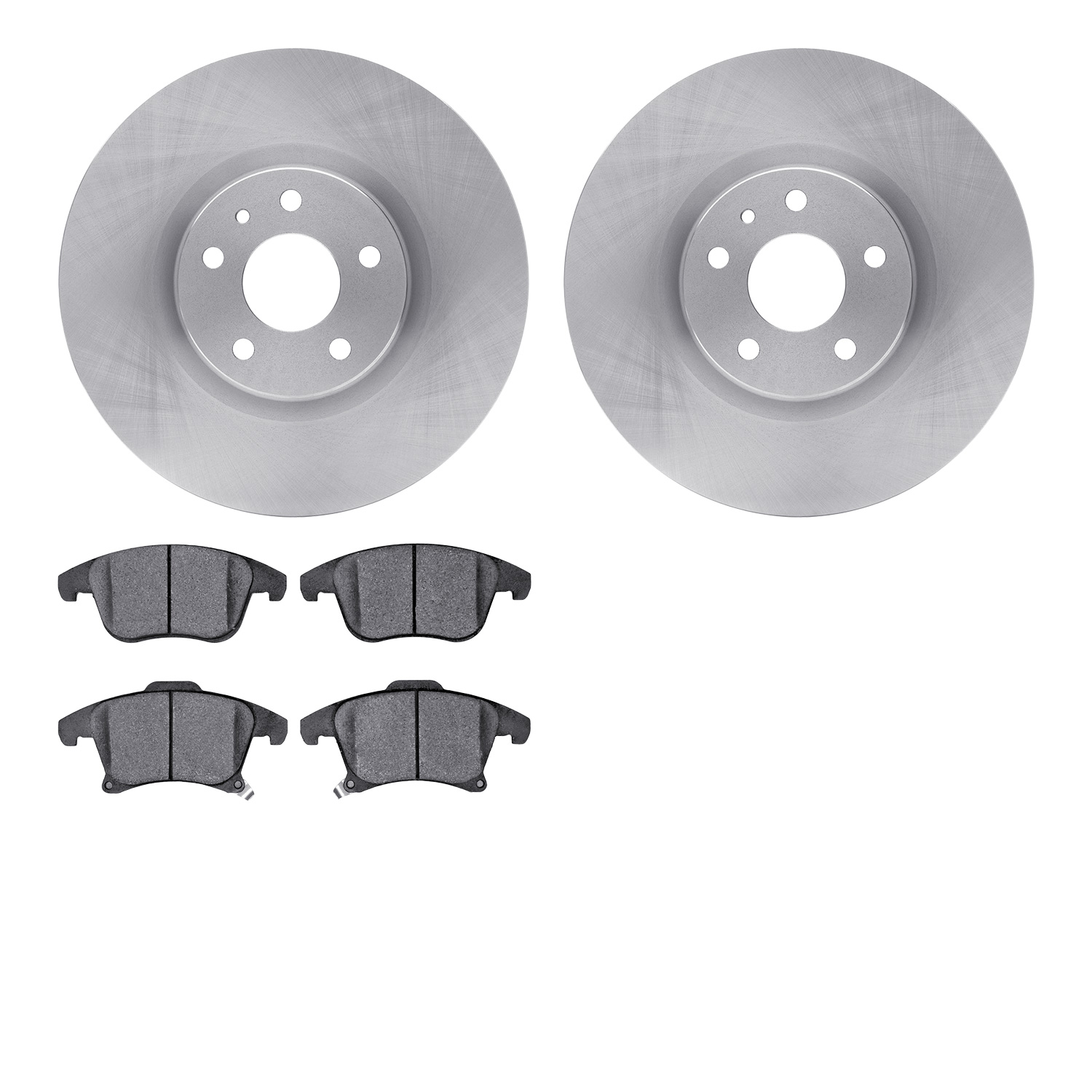6302-54217 Brake Rotors with 3000-Series Ceramic Brake Pads Kit, 2013-2020 Ford/Lincoln/Mercury/Mazda, Position: Front