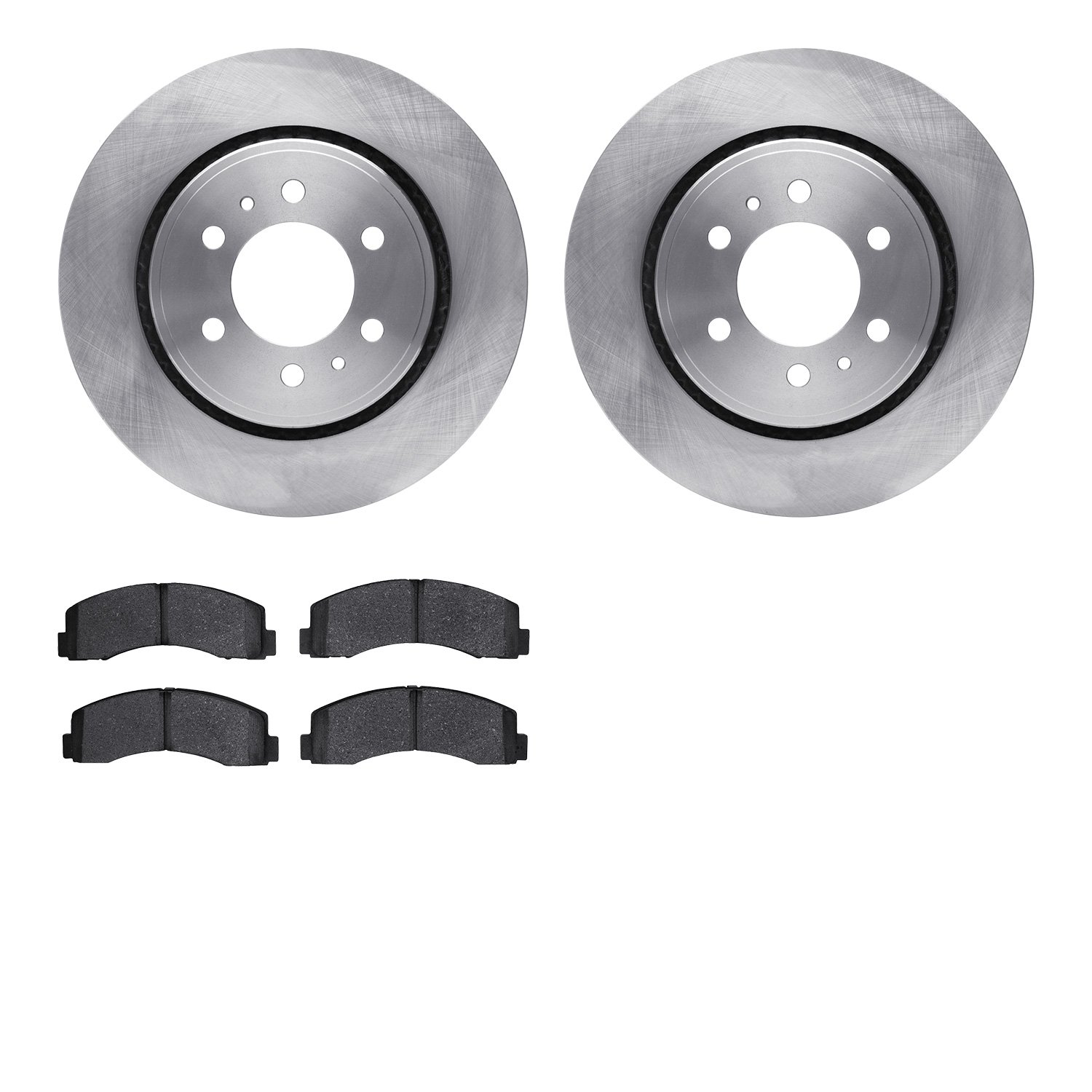6302-54224 Brake Rotors with 3000-Series Ceramic Brake Pads Kit, 2010-2021 Ford/Lincoln/Mercury/Mazda, Position: Front