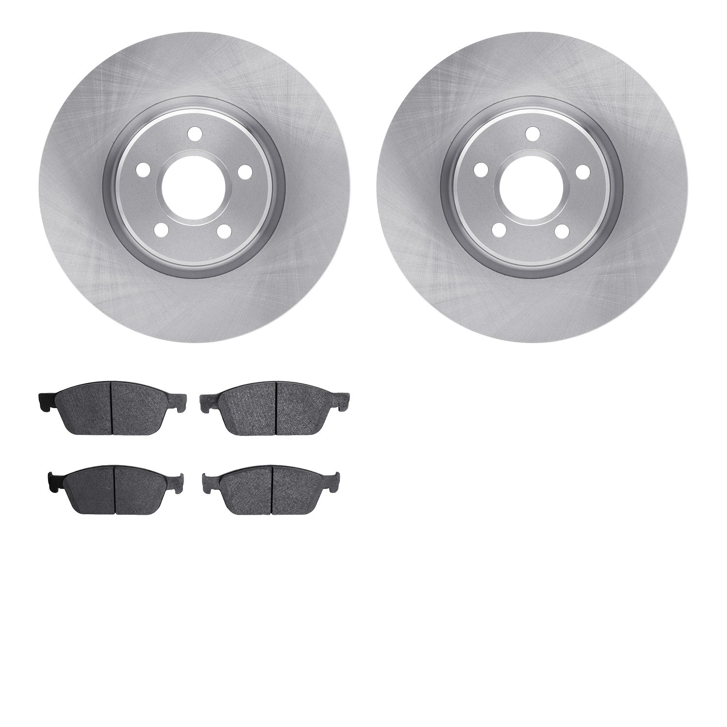 6302-54226 Brake Rotors with 3000-Series Ceramic Brake Pads Kit, 2013-2019 Ford/Lincoln/Mercury/Mazda, Position: Front