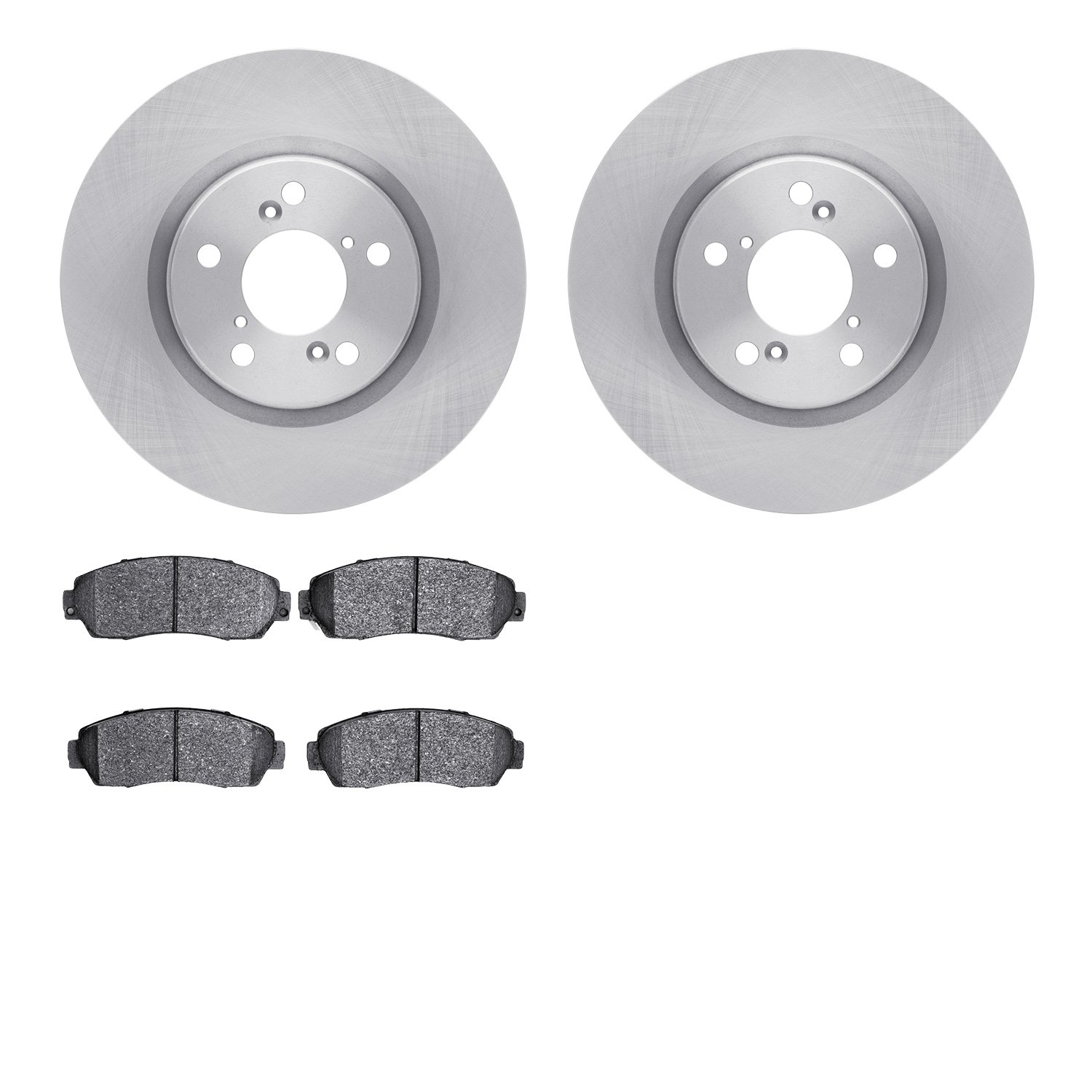 6302-59086 Brake Rotors with 3000-Series Ceramic Brake Pads Kit, 2011-2014 Acura/Honda, Position: Front