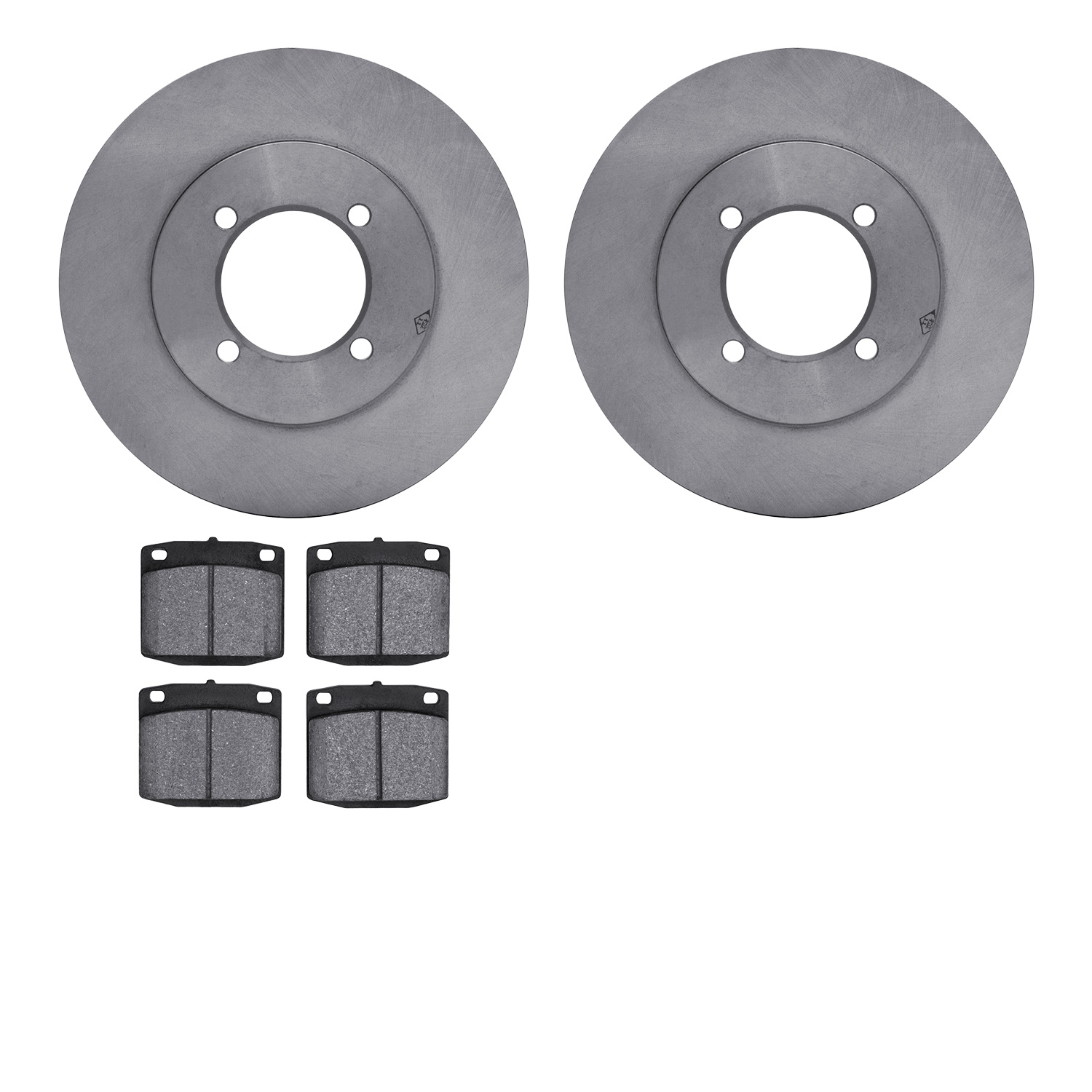 Brake Rotors with 3000-Series Ceramic Brake Pads Kit,