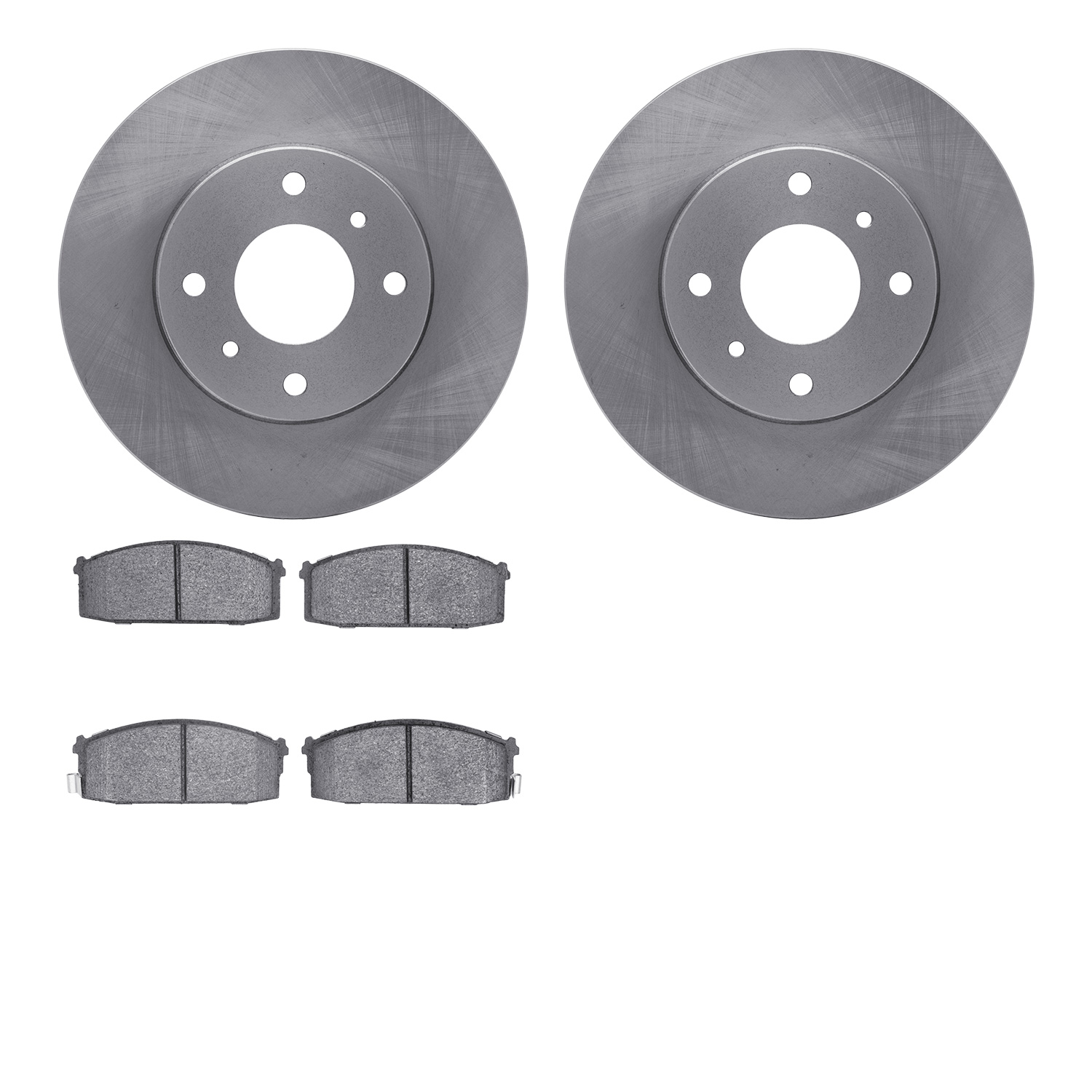 6302-67040 Brake Rotors with 3000-Series Ceramic Brake Pads Kit, 1984-1984 Infiniti/Nissan, Position: Front