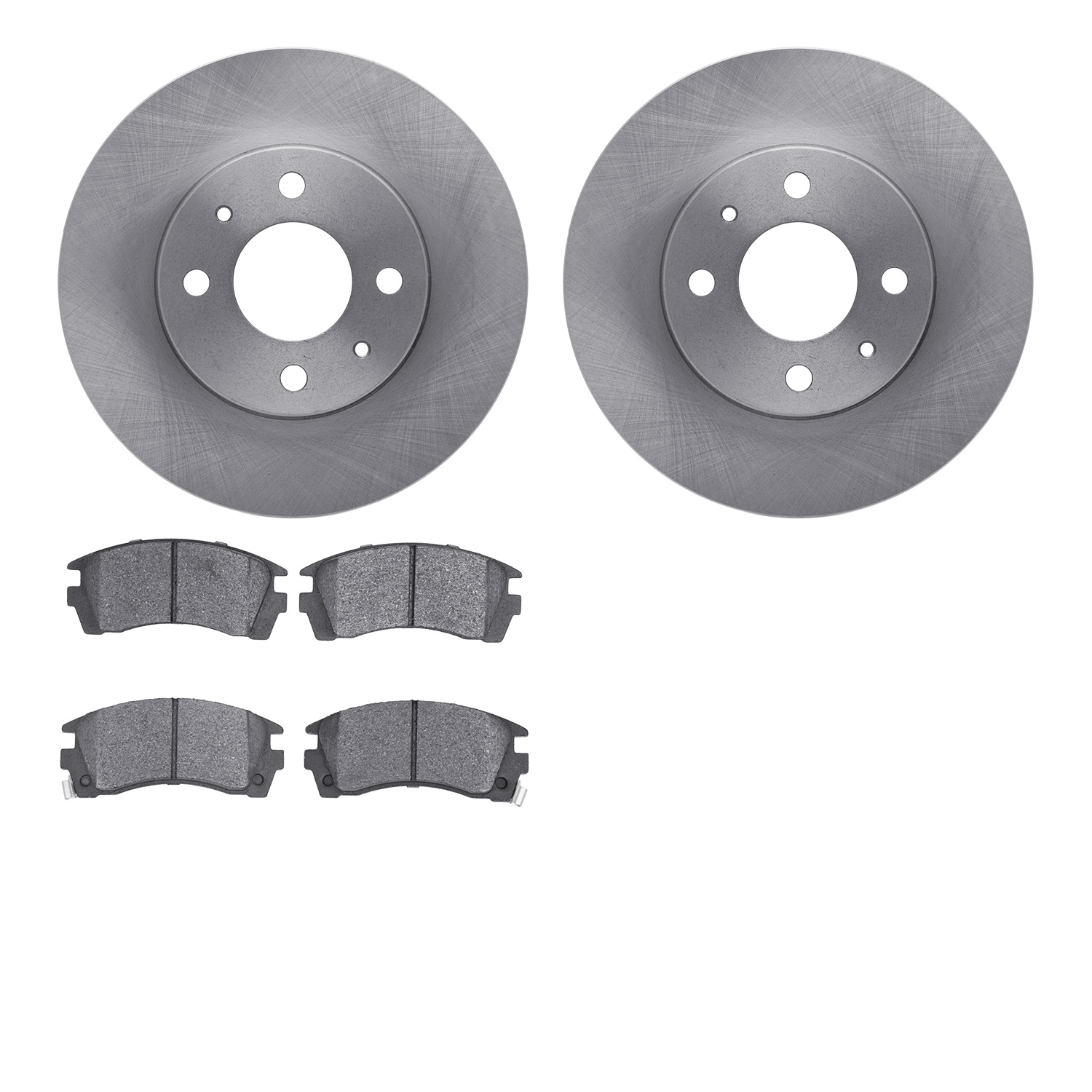 6302-67059 Brake Rotors with 3000-Series Ceramic Brake Pads Kit, 1991-2006 Infiniti/Nissan, Position: Front