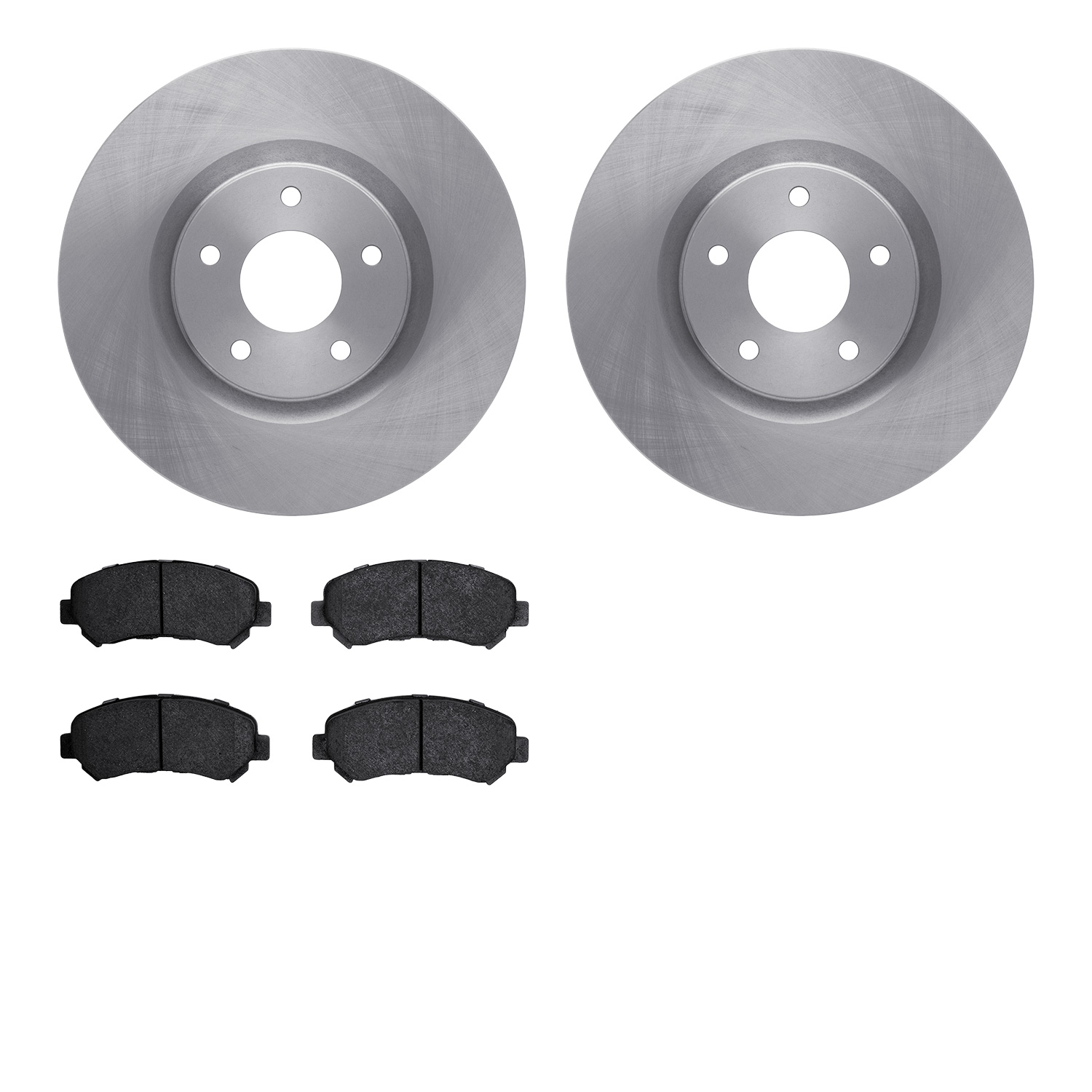 6302-67117 Brake Rotors with 3000-Series Ceramic Brake Pads Kit, 2007-2017 Infiniti/Nissan, Position: Front