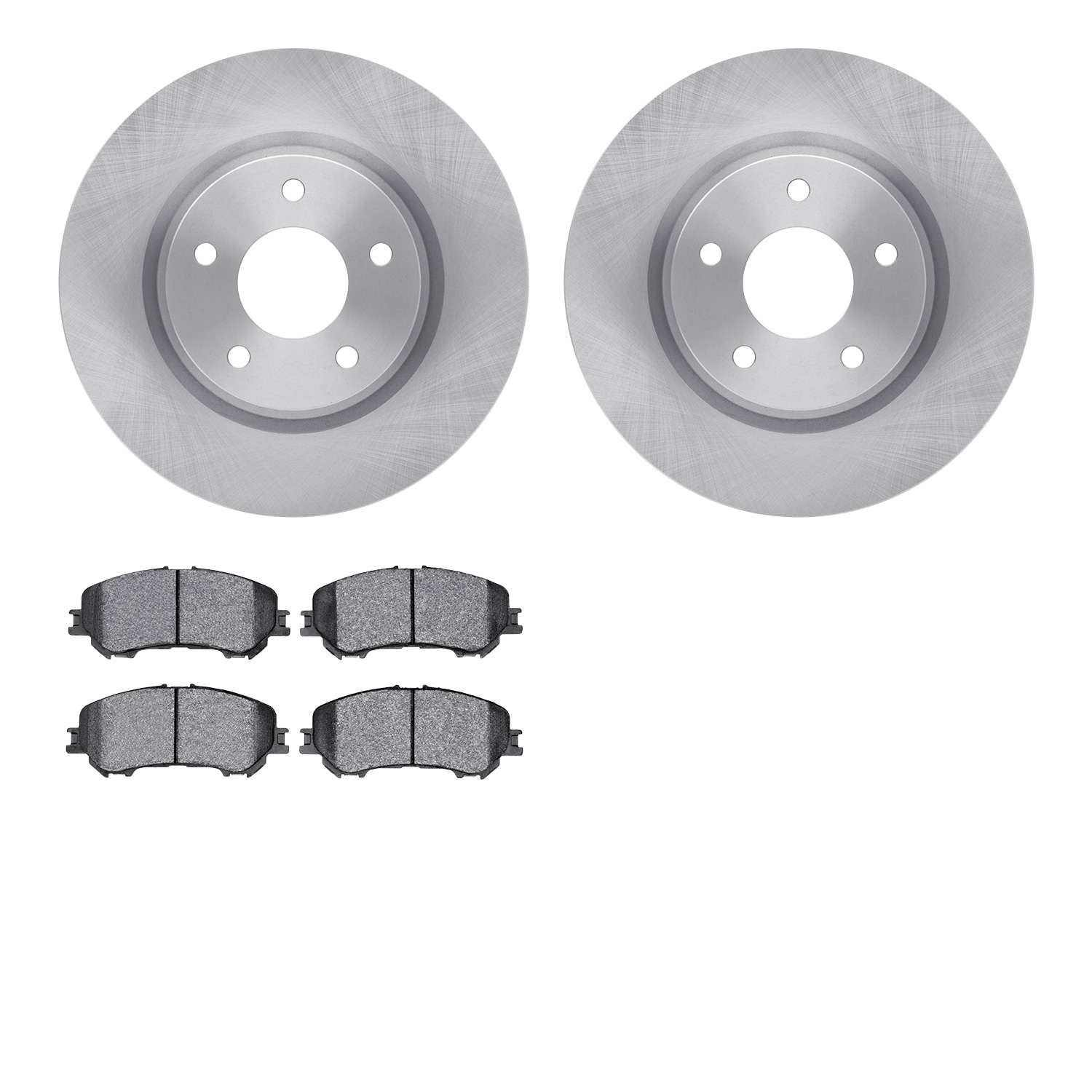 6302-67130 Brake Rotors with 3000-Series Ceramic Brake Pads Kit, Fits Select Multiple Makes/Models, Position: Front