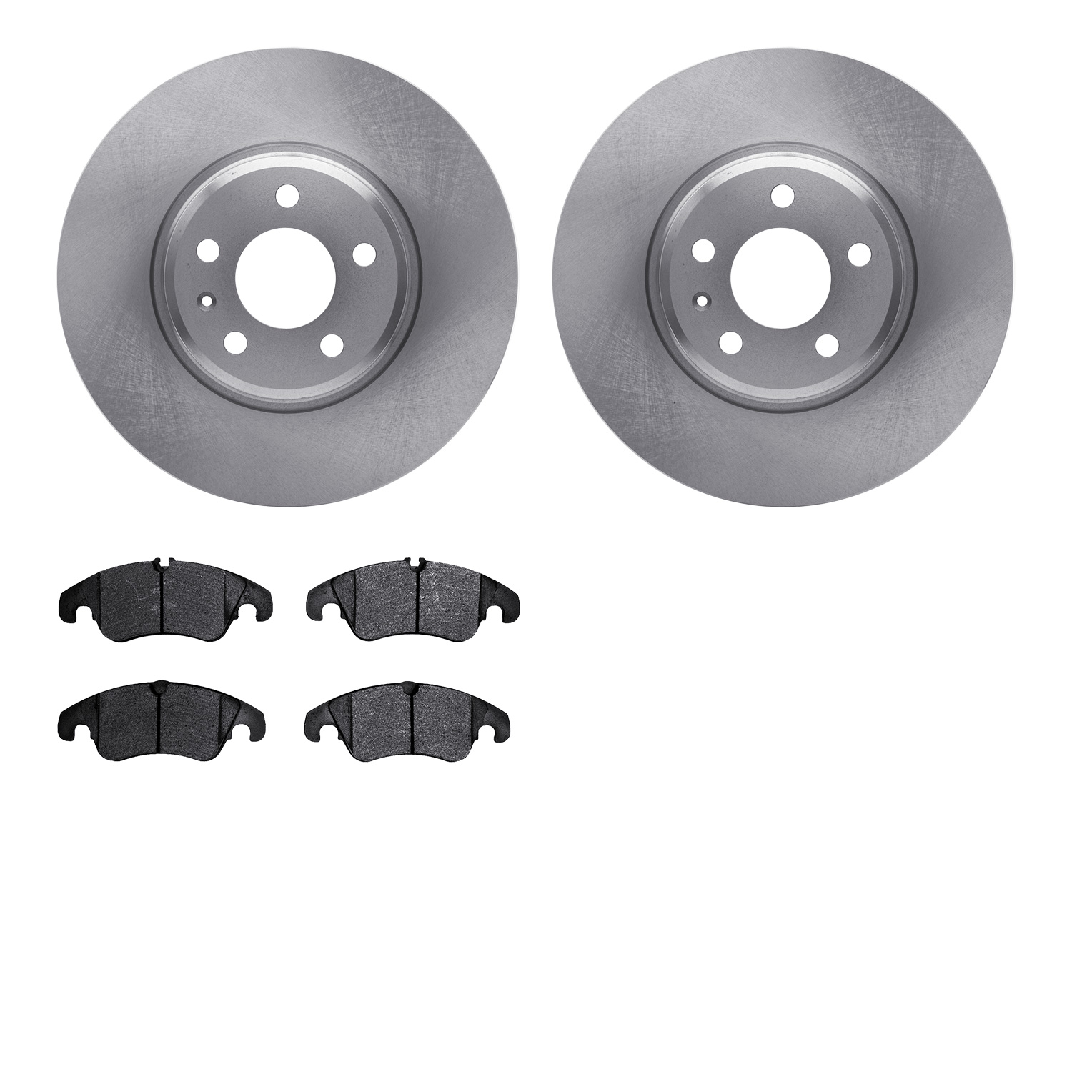 6302-73071 Brake Rotors with 3000-Series Ceramic Brake Pads Kit, 2009-2012 Audi/Volkswagen, Position: Front