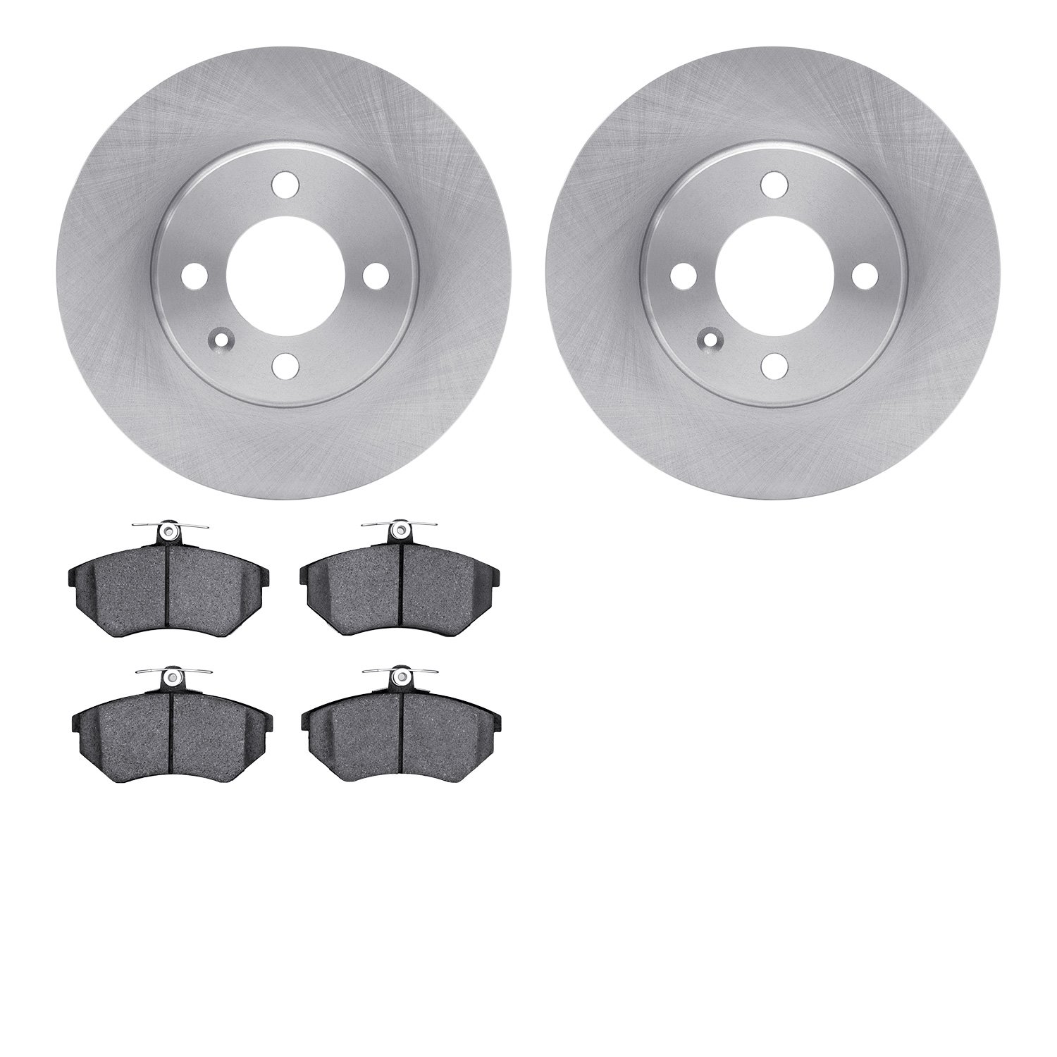 6302-74013 Brake Rotors with 3000-Series Ceramic Brake Pads Kit, 1986-2008 Audi/Volkswagen, Position: Front