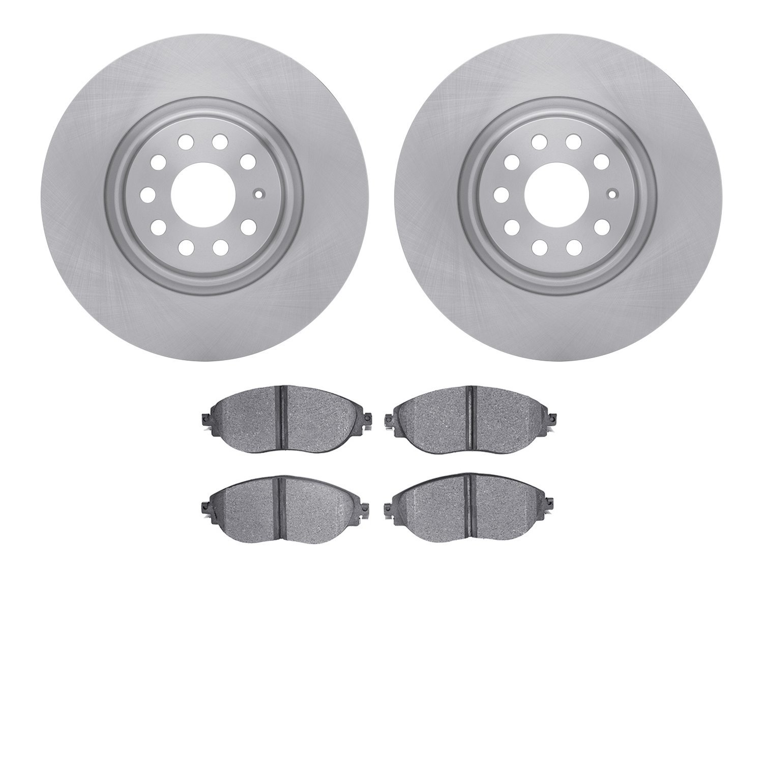 6302-74026 Brake Rotors with 3000-Series Ceramic Brake Pads Kit, Fits Select Audi/Volkswagen, Position: Front