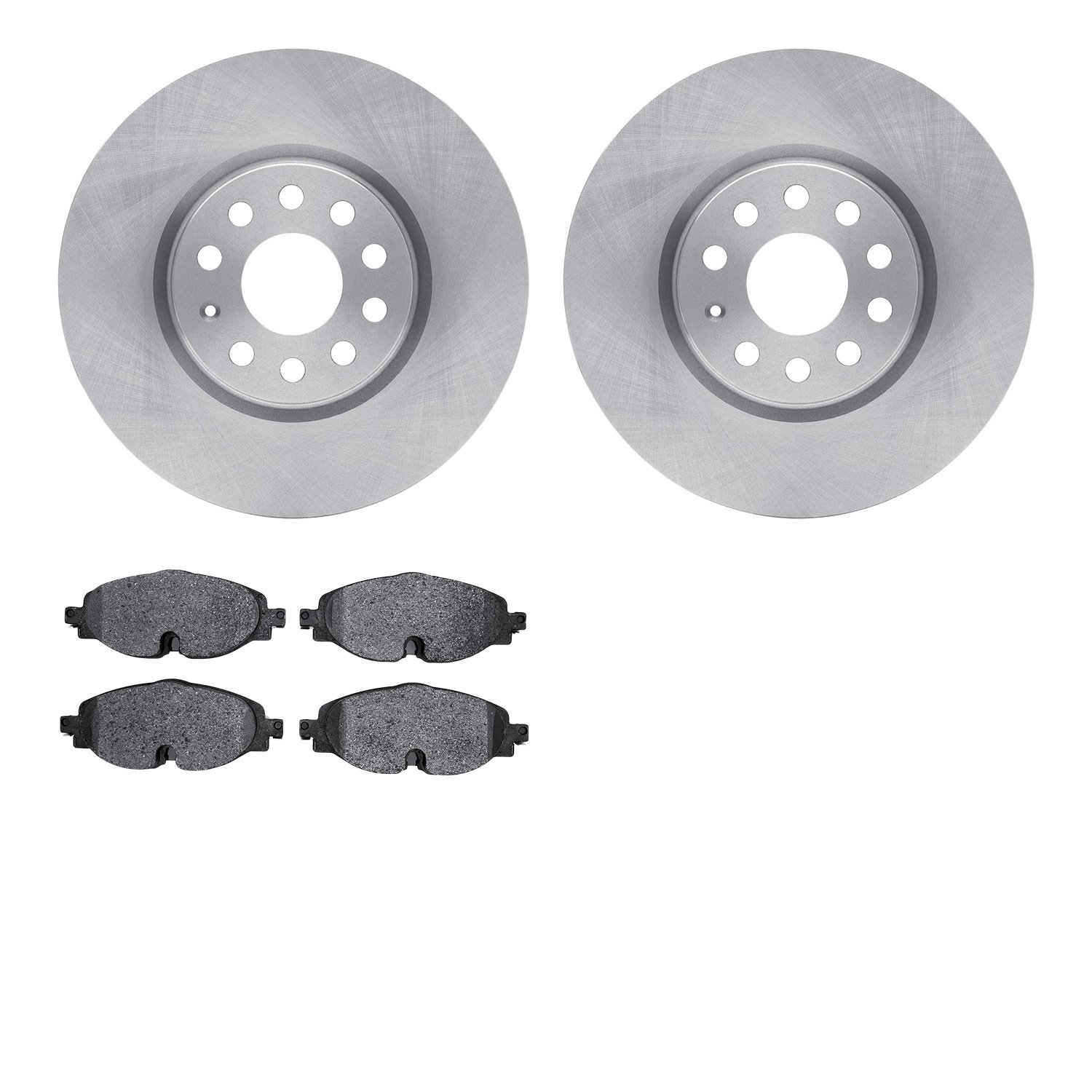6302-74028 Brake Rotors with 3000-Series Ceramic Brake Pads Kit, Fits Select Multiple Makes/Models, Position: Front