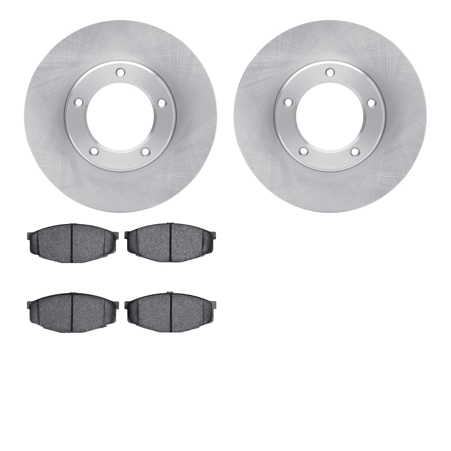 6302-76027 Brake Rotors with 3000-Series Ceramic Brake Pads Kit, 1984-1995 Lexus/Toyota/Scion, Position: Front