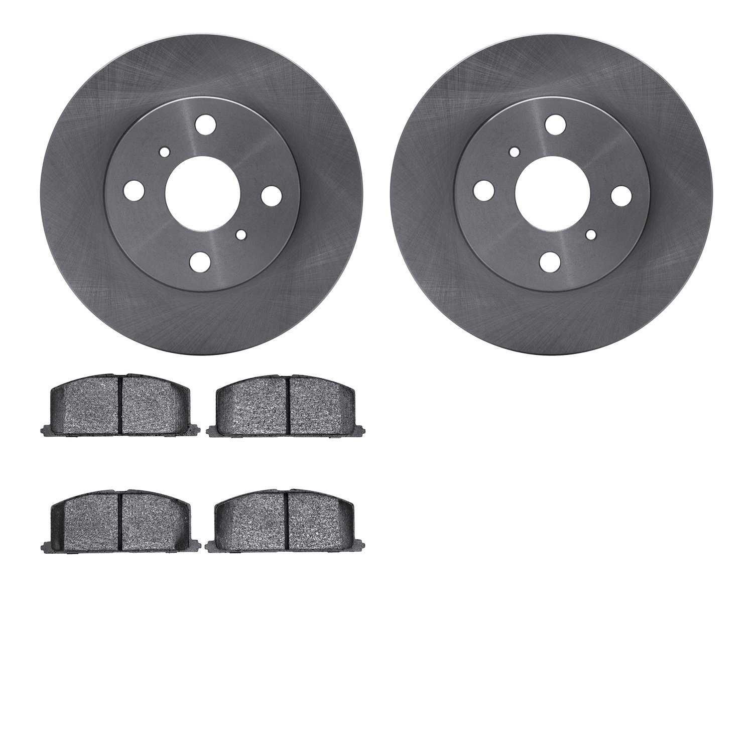 6302-76030 Brake Rotors with 3000-Series Ceramic Brake Pads Kit, 1983-1990 Lexus/Toyota/Scion, Position: Front