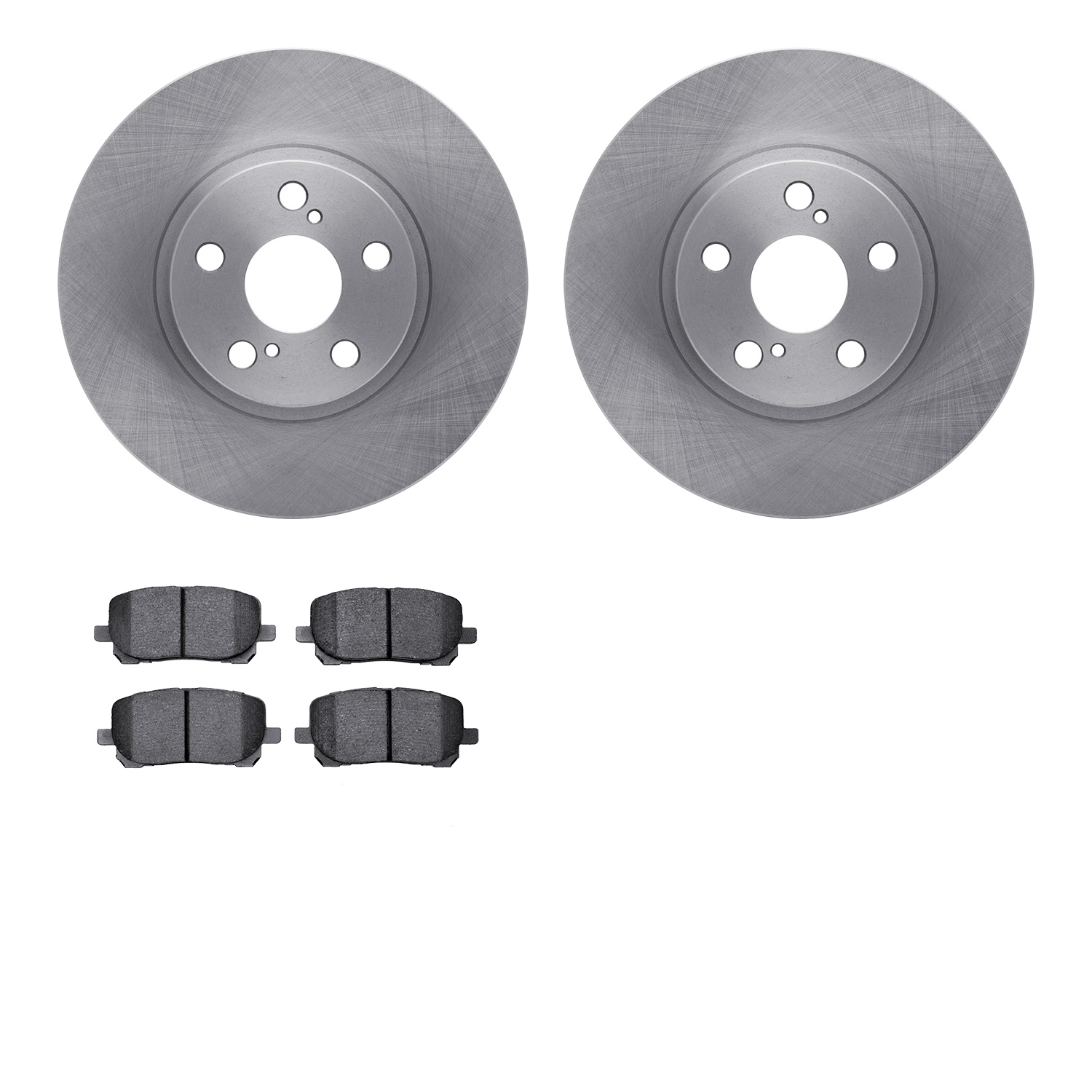 6302-76142 Brake Rotors with 3000-Series Ceramic Brake Pads Kit, 2003-2008 Multiple Makes/Models, Position: Front