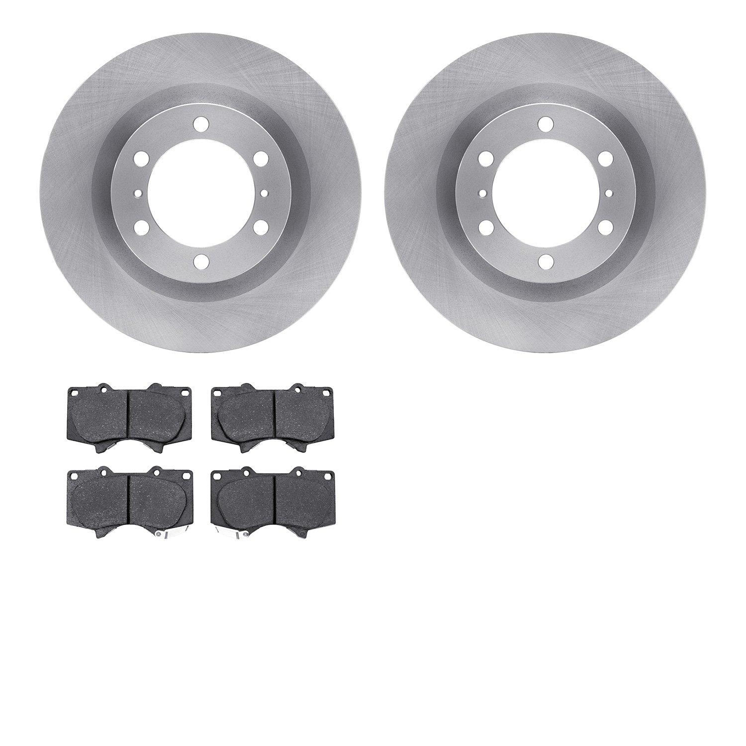 6302-76148 Brake Rotors with 3000-Series Ceramic Brake Pads Kit, Fits Select Lexus/Toyota/Scion, Position: Front