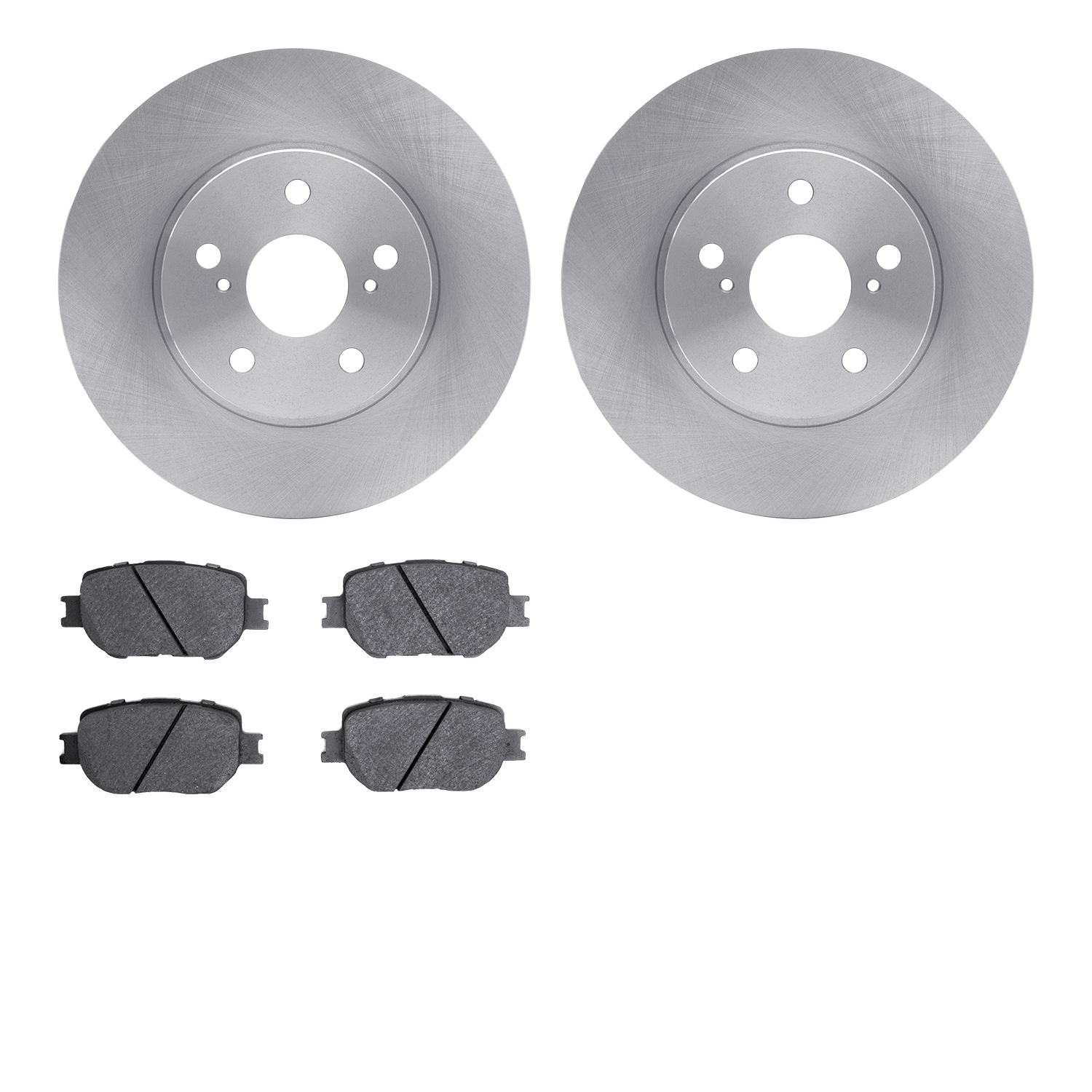 6302-76182 Brake Rotors with 3000-Series Ceramic Brake Pads Kit, 2014-2015 Lexus/Toyota/Scion, Position: Front