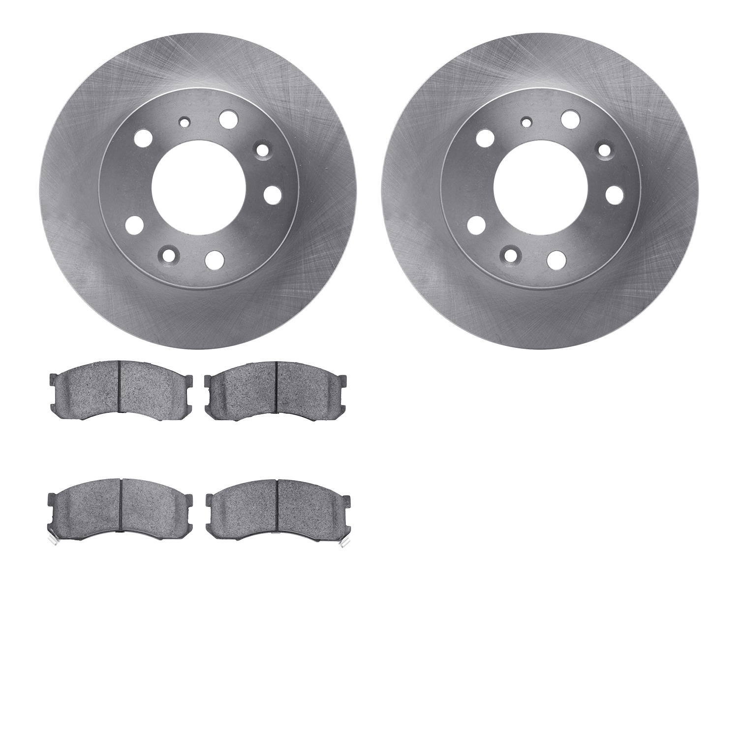 6302-80029 Brake Rotors with 3000-Series Ceramic Brake Pads Kit, 1989-1991 Ford/Lincoln/Mercury/Mazda, Position: Front