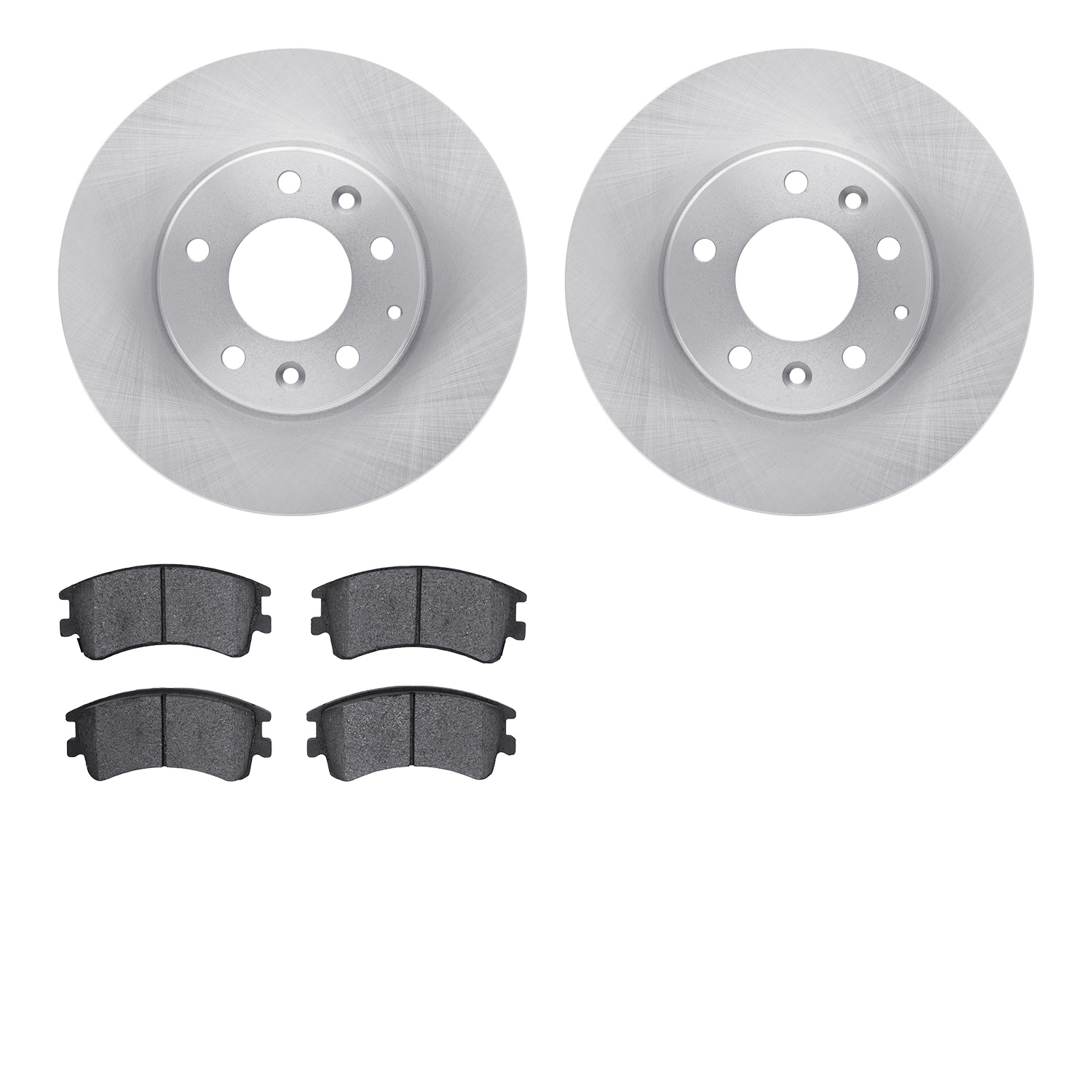 6302-80052 Brake Rotors with 3000-Series Ceramic Brake Pads Kit, 2003-2005 Ford/Lincoln/Mercury/Mazda, Position: Front