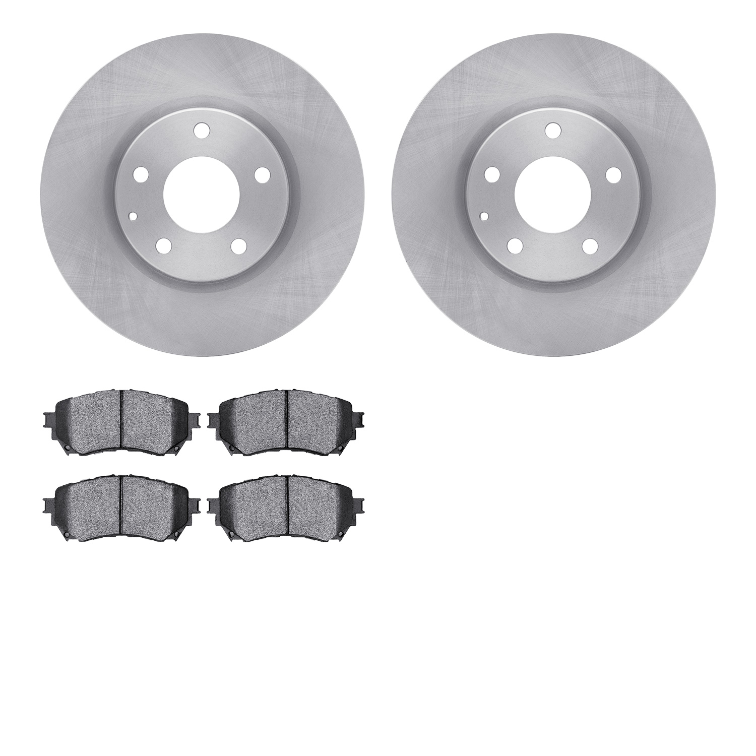 6302-80079 Brake Rotors with 3000-Series Ceramic Brake Pads Kit, 2014-2015 Ford/Lincoln/Mercury/Mazda, Position: Front