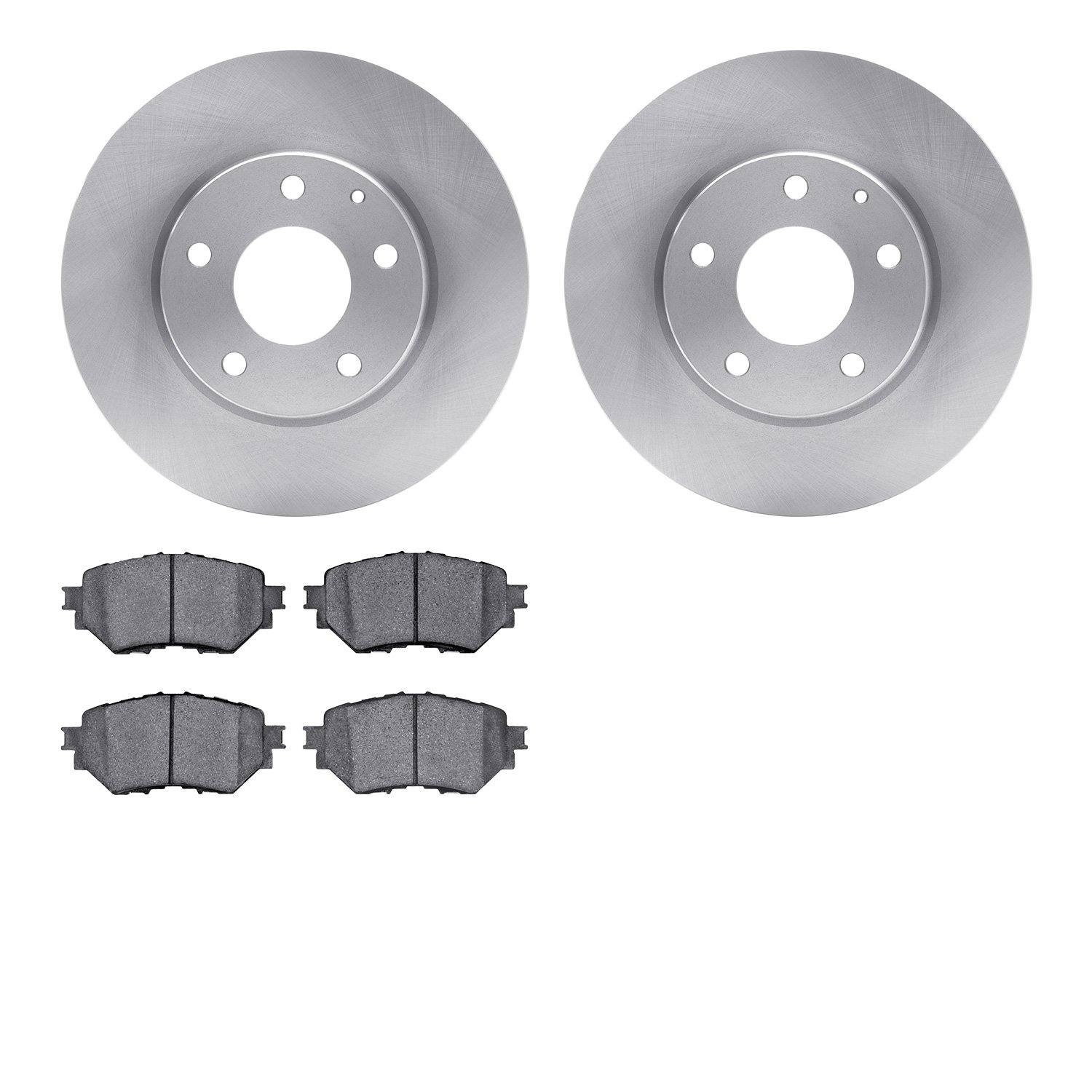 6302-80084 Brake Rotors with 3000-Series Ceramic Brake Pads Kit, 2014-2018 Ford/Lincoln/Mercury/Mazda, Position: Front