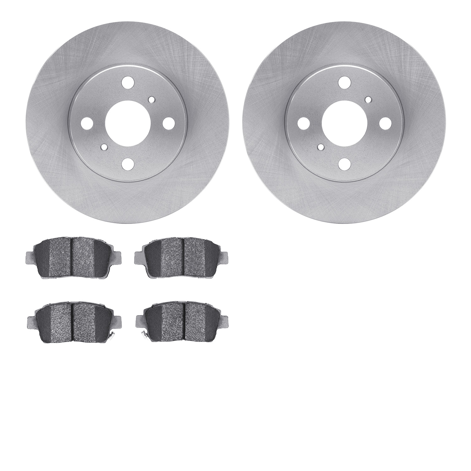 6302-91002 Brake Rotors with 3000-Series Ceramic Brake Pads Kit, 2004-2006 Lexus/Toyota/Scion, Position: Front