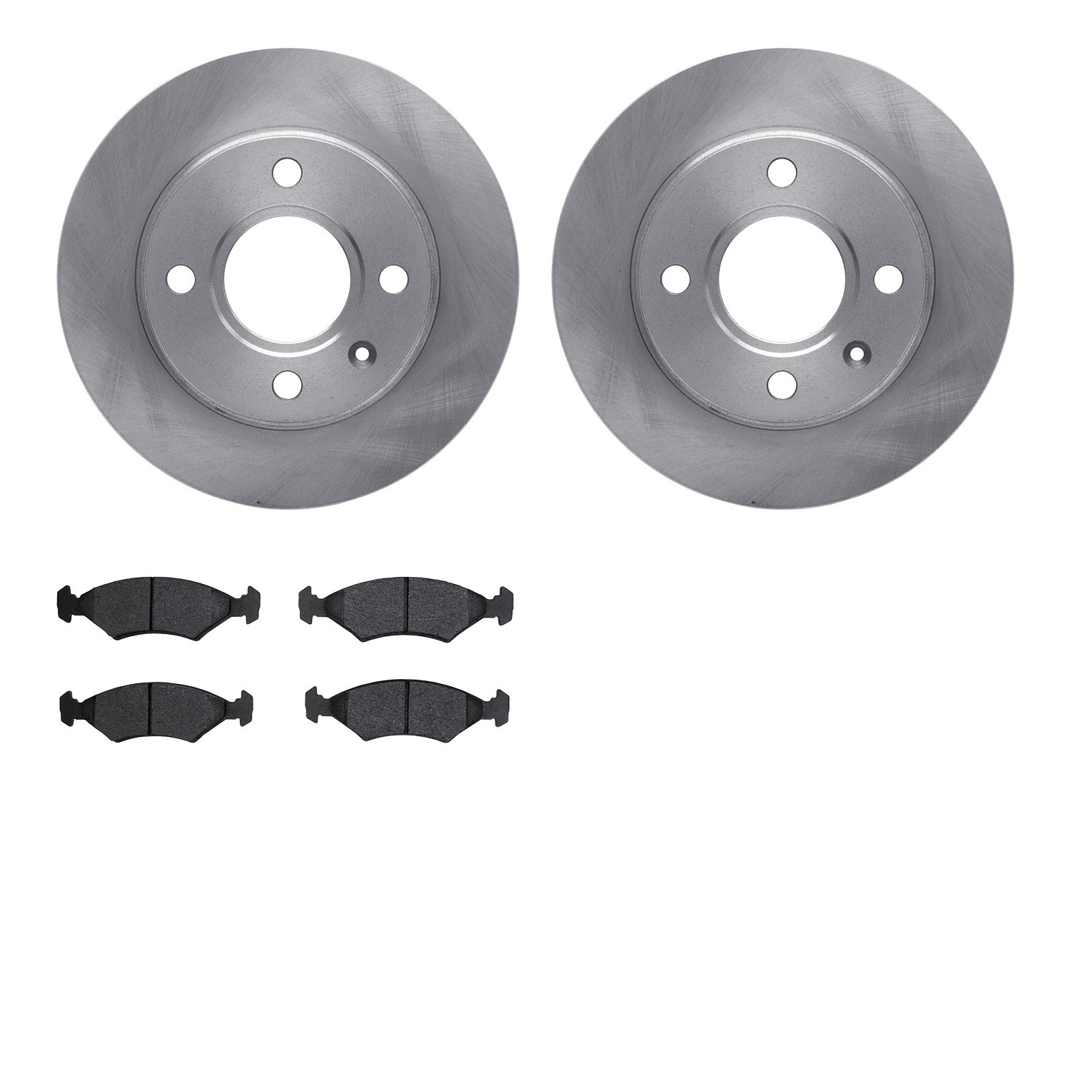 6302-92007 Brake Rotors with 3000-Series Ceramic Brake Pads Kit, 1998-2012 Ford/Lincoln/Mercury/Mazda, Position: Front