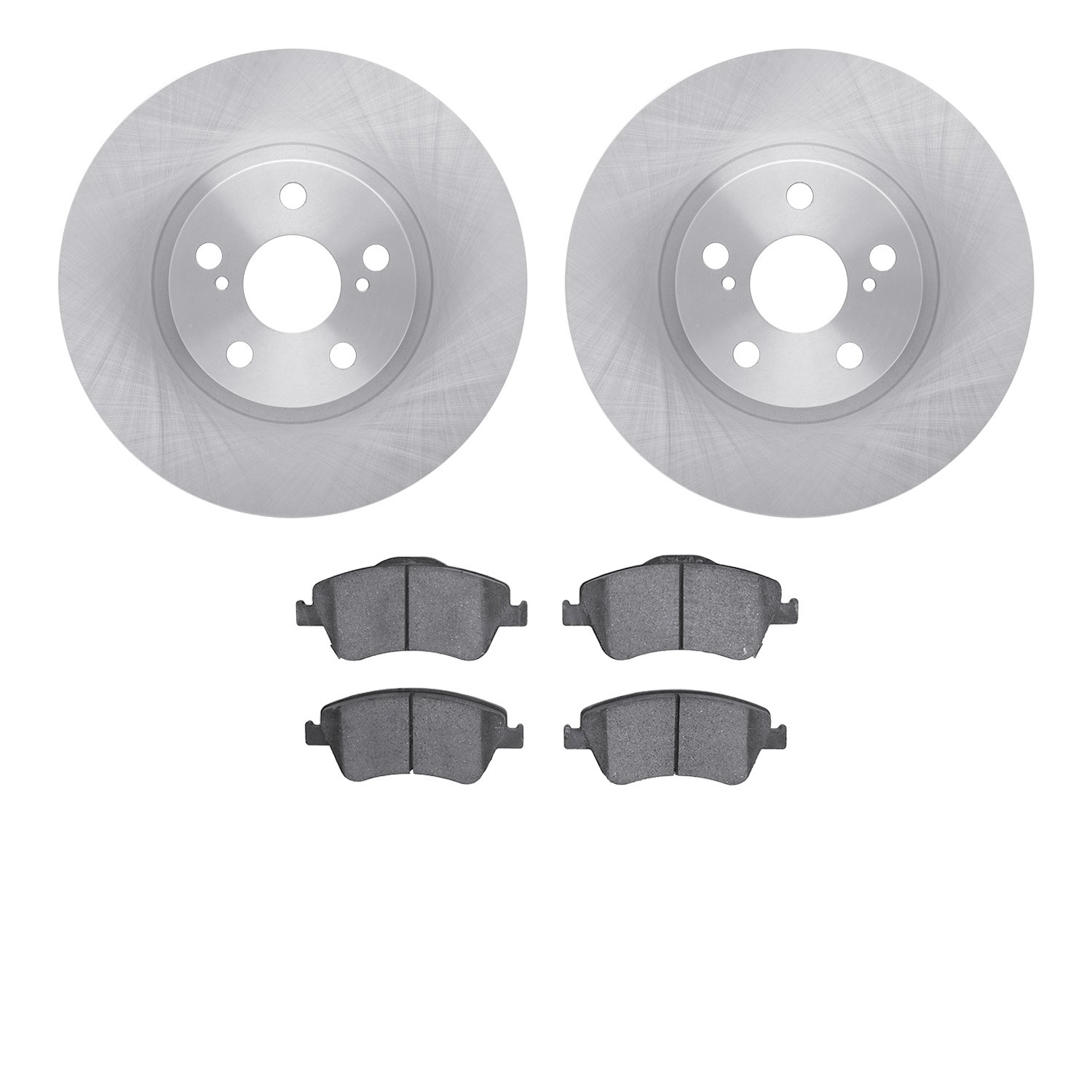 6302-92040 Brake Rotors with 3000-Series Ceramic Brake Pads Kit, 2009-2015 Lexus/Toyota/Scion, Position: Front