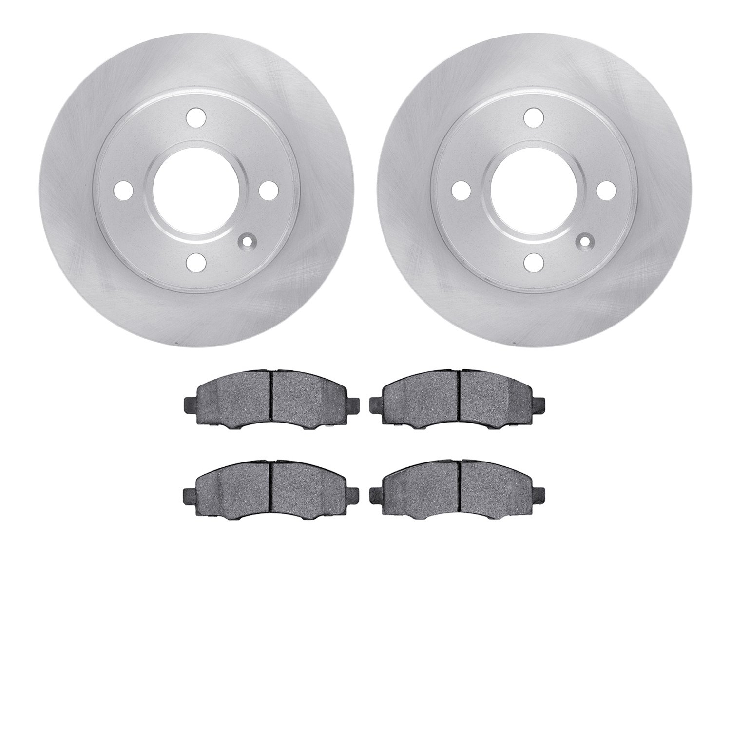 6302-92045 Brake Rotors with 3000-Series Ceramic Brake Pads Kit, 2011-2015 Ford/Lincoln/Mercury/Mazda, Position: Front
