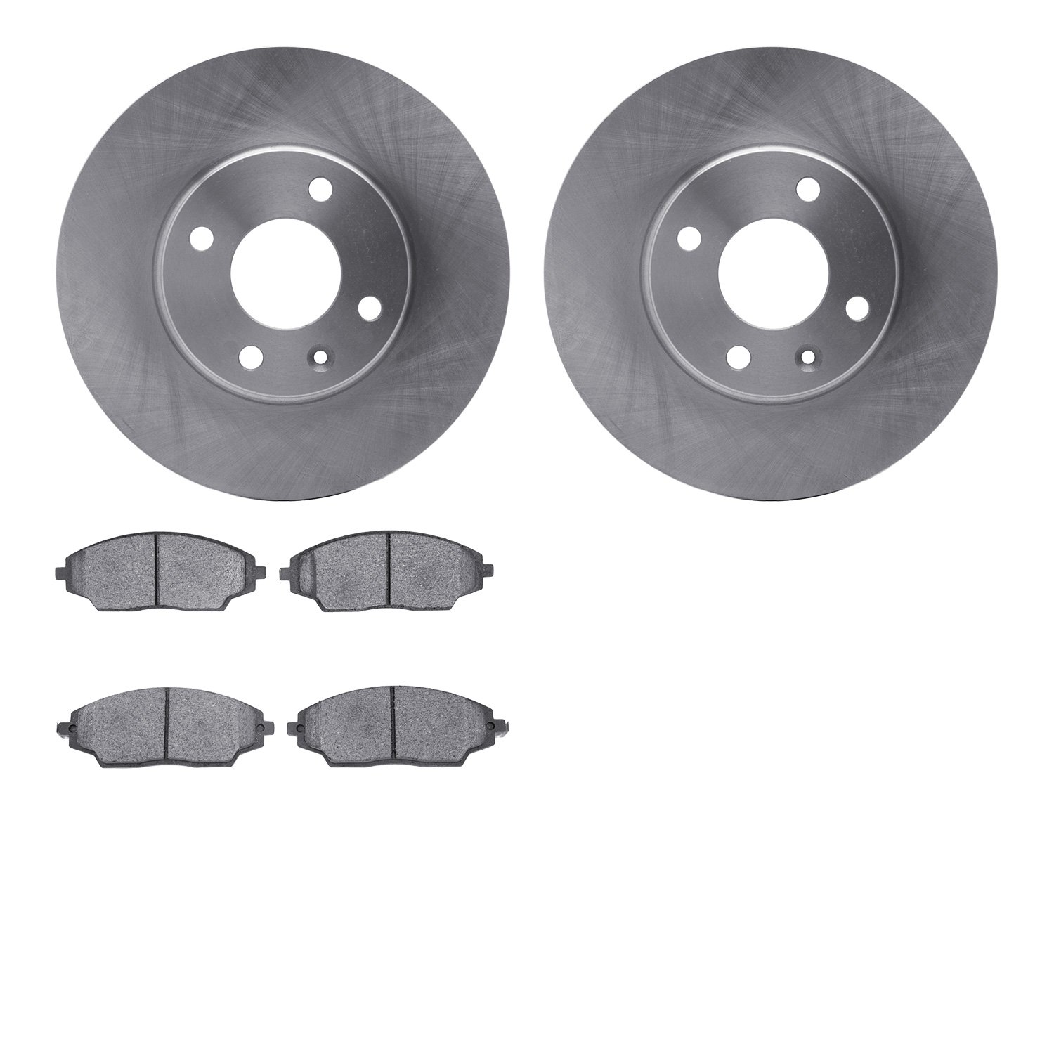 Brake Rotors with 3000-Series Ceramic Brake Pads Kit,