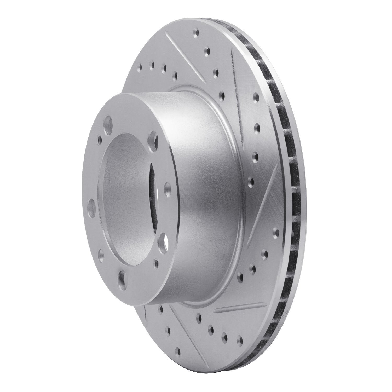 631-02022R Drilled/Slotted Brake Rotor [Silver], 1987-1989 Porsche, Position: Front Right