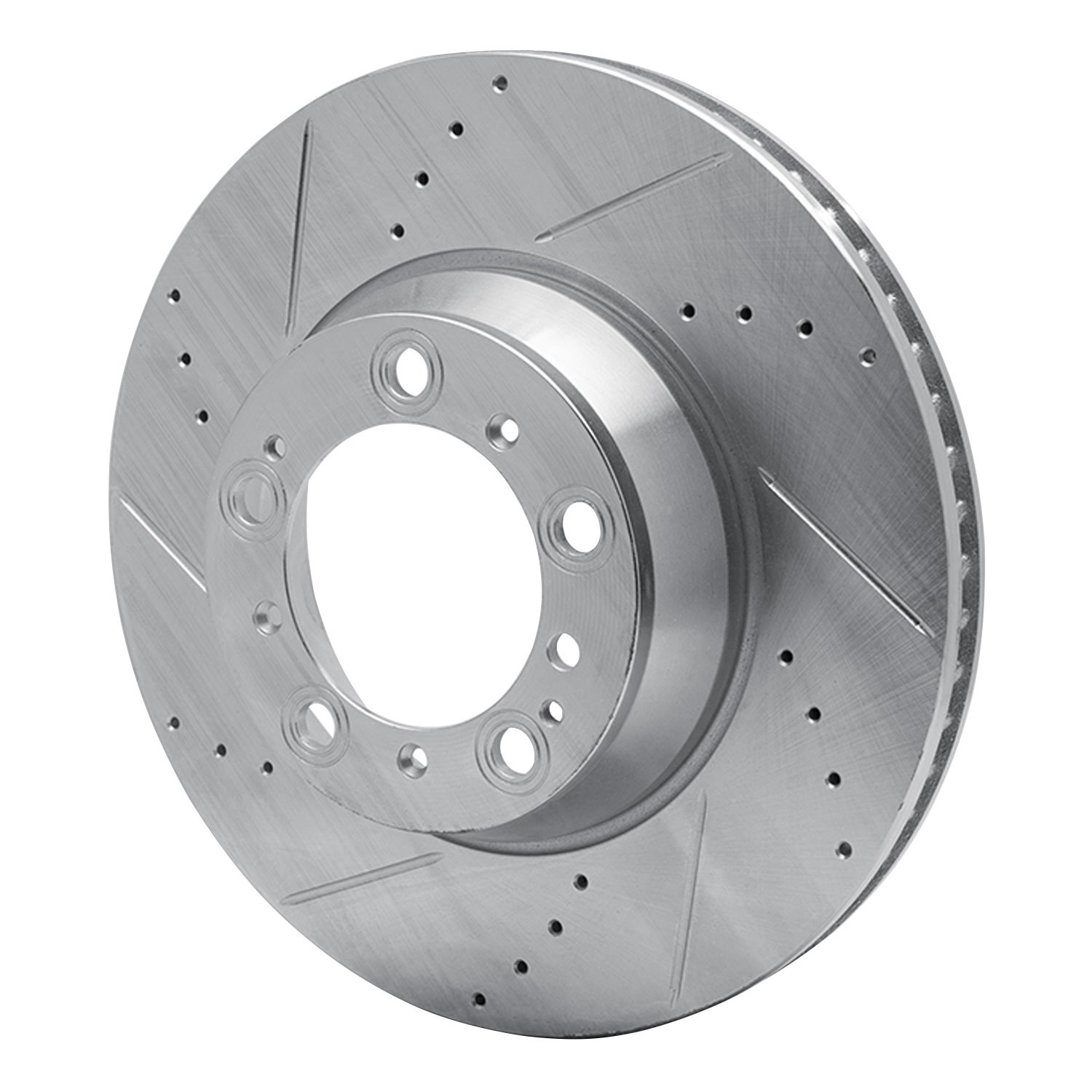 Drilled/Slotted Brake Rotor [Silver], 1999-2021 Porsche