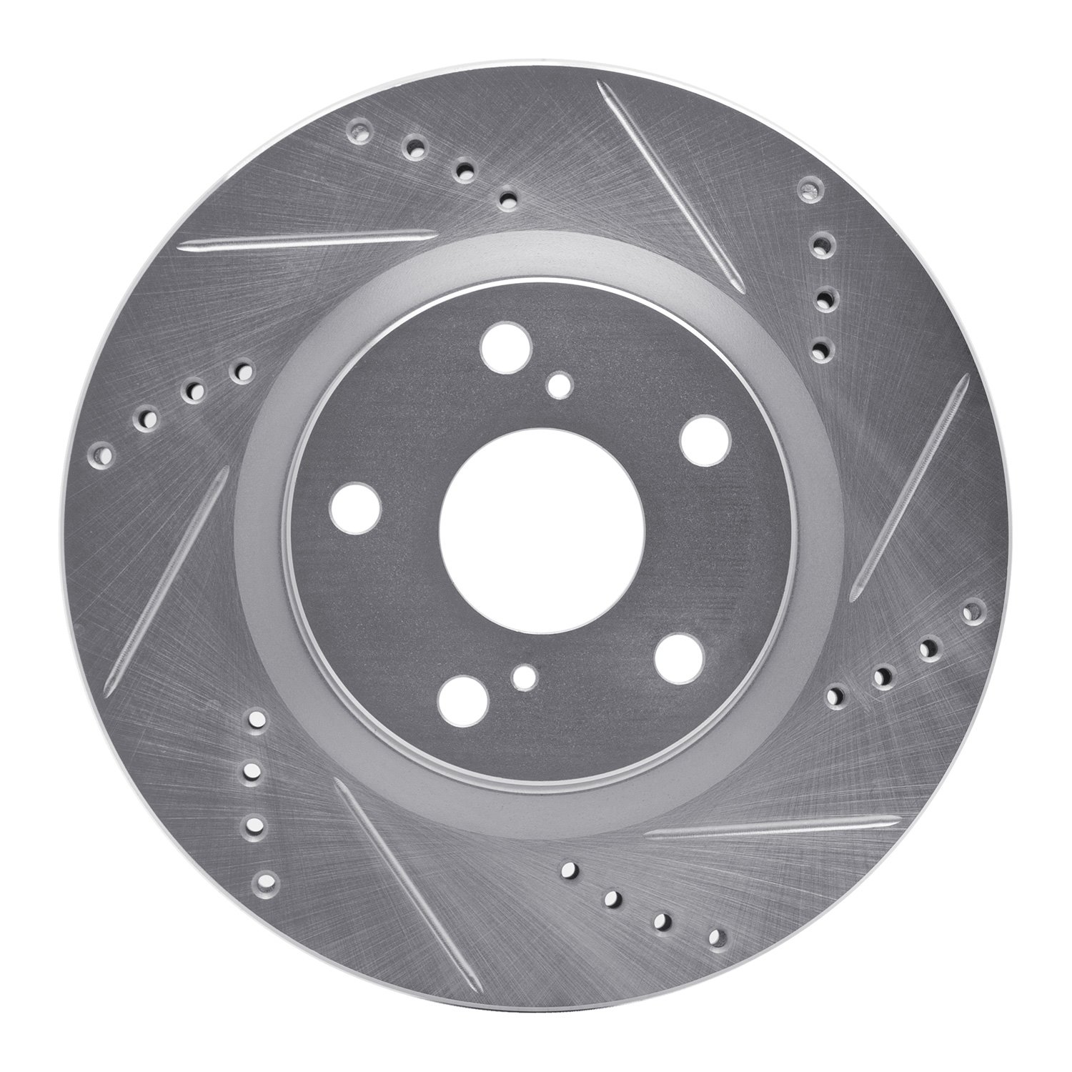 631-02133R Drilled/Slotted Brake Rotor [Silver], 2019-2021 Porsche, Position: Rear Right